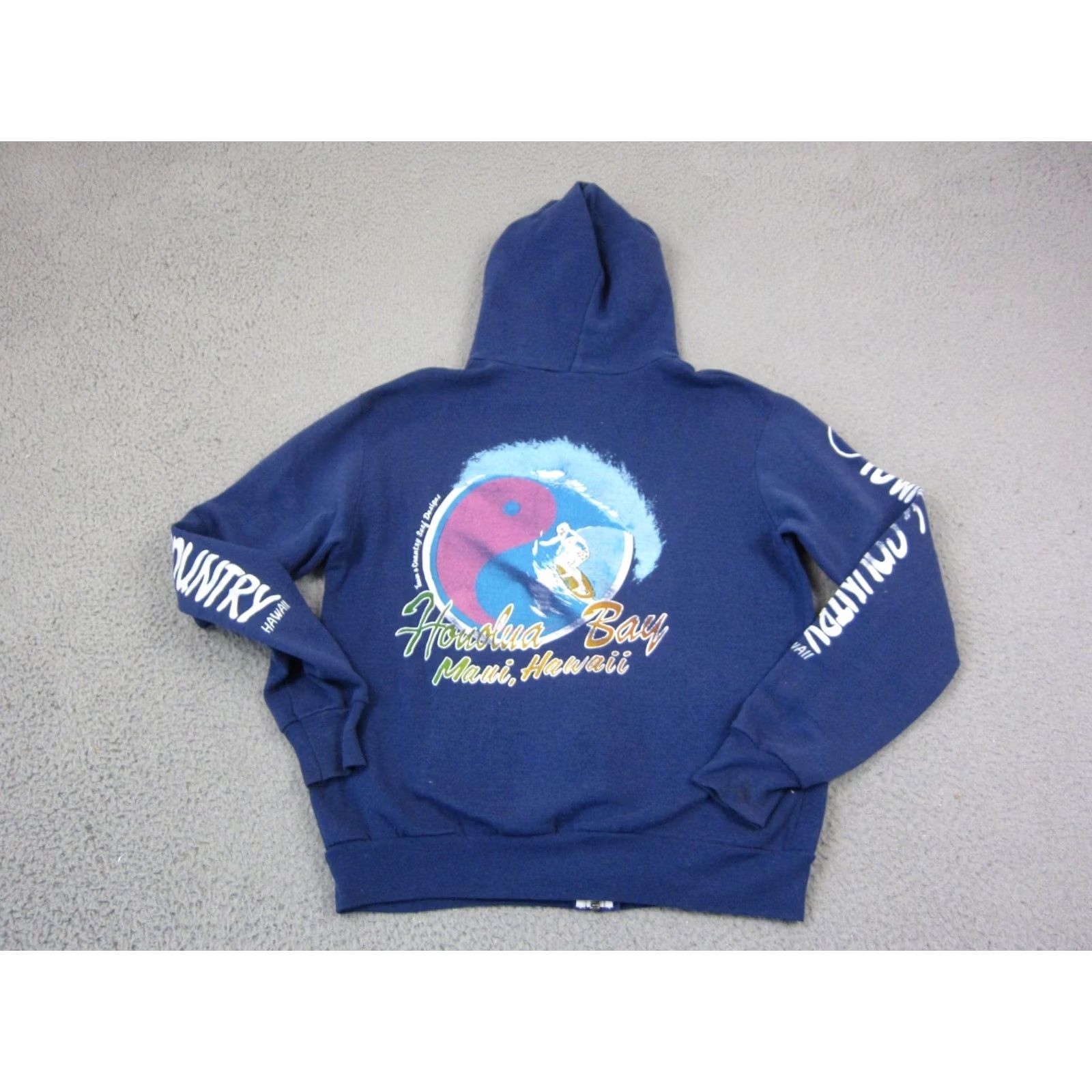 Vintage VINTAGE Belton Hoodie Mens M Blue Full Zip Zipper Hooded City Classic 70s USA Stlye: City, Classic Size US M / EU 48-50 / 2 - 2 Thumbnail