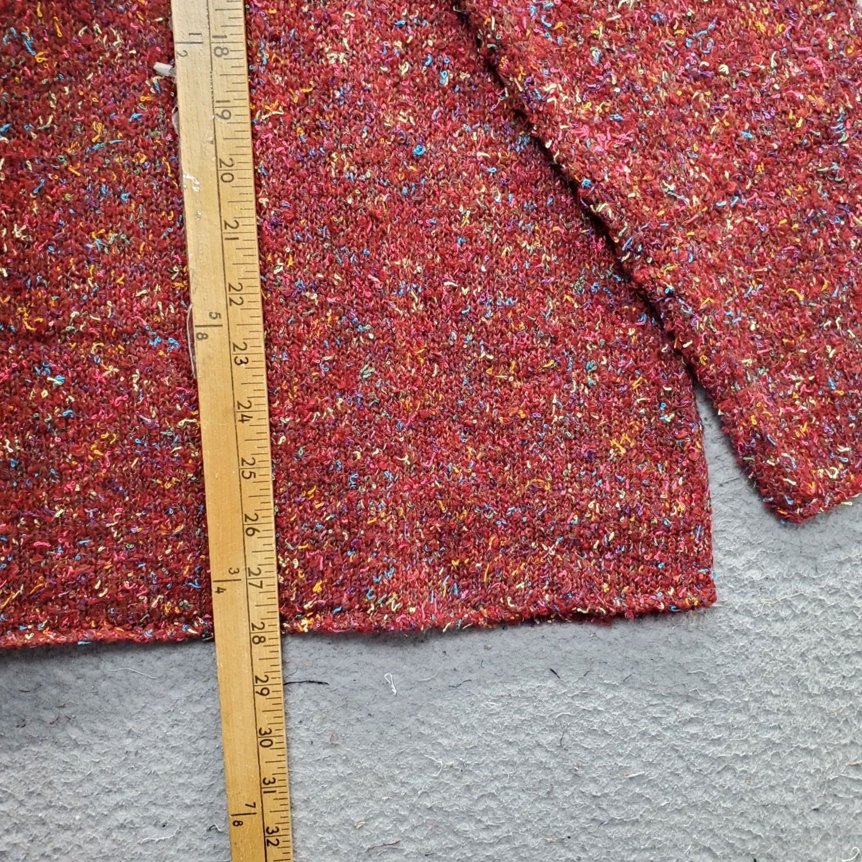 Denim & Co. Denim & Co. Sweater Womens 1X Multicolor Confetti Marled Knit Acrylic V-Neck Pullover Shirt Womens 1X Multicolor Confetti Knit Pullover Size XL / US 12-14 / IT 48-50 - 3 Thumbnail