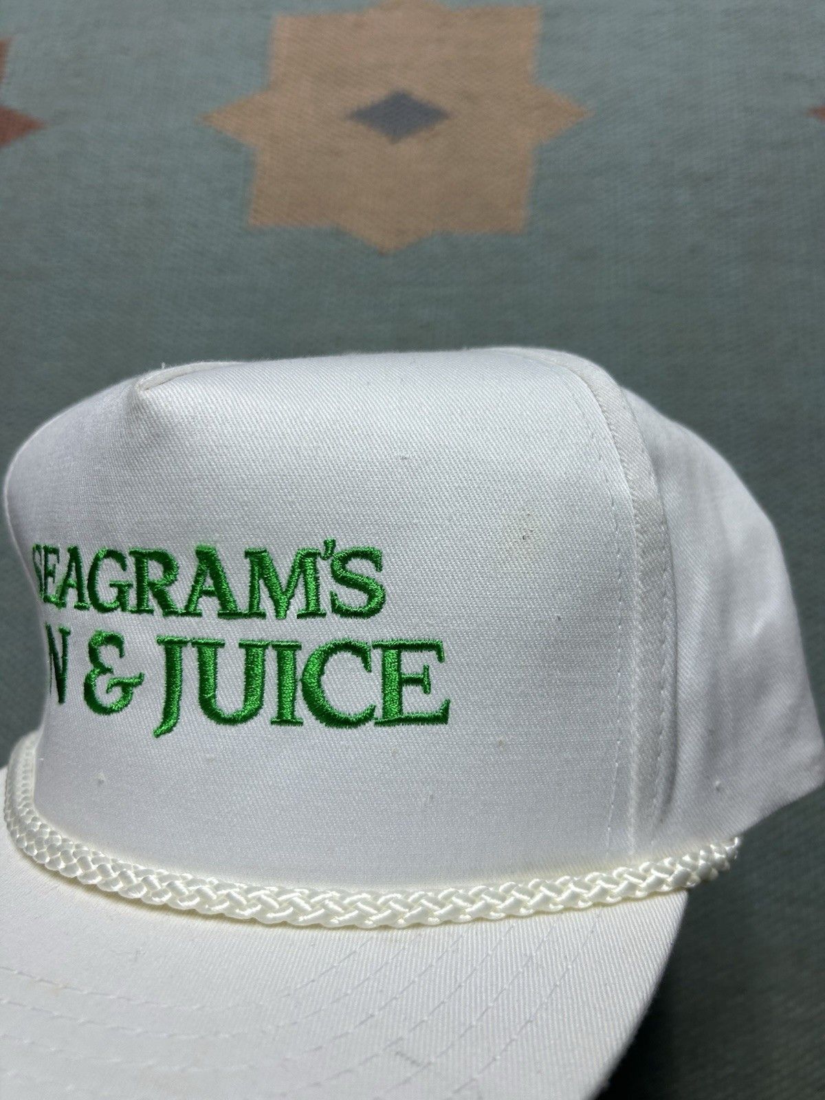 Vintage Vtg hat Seagram’s gin & juice alcohol embroidered hip hop Size ONE SIZE - 4 Thumbnail