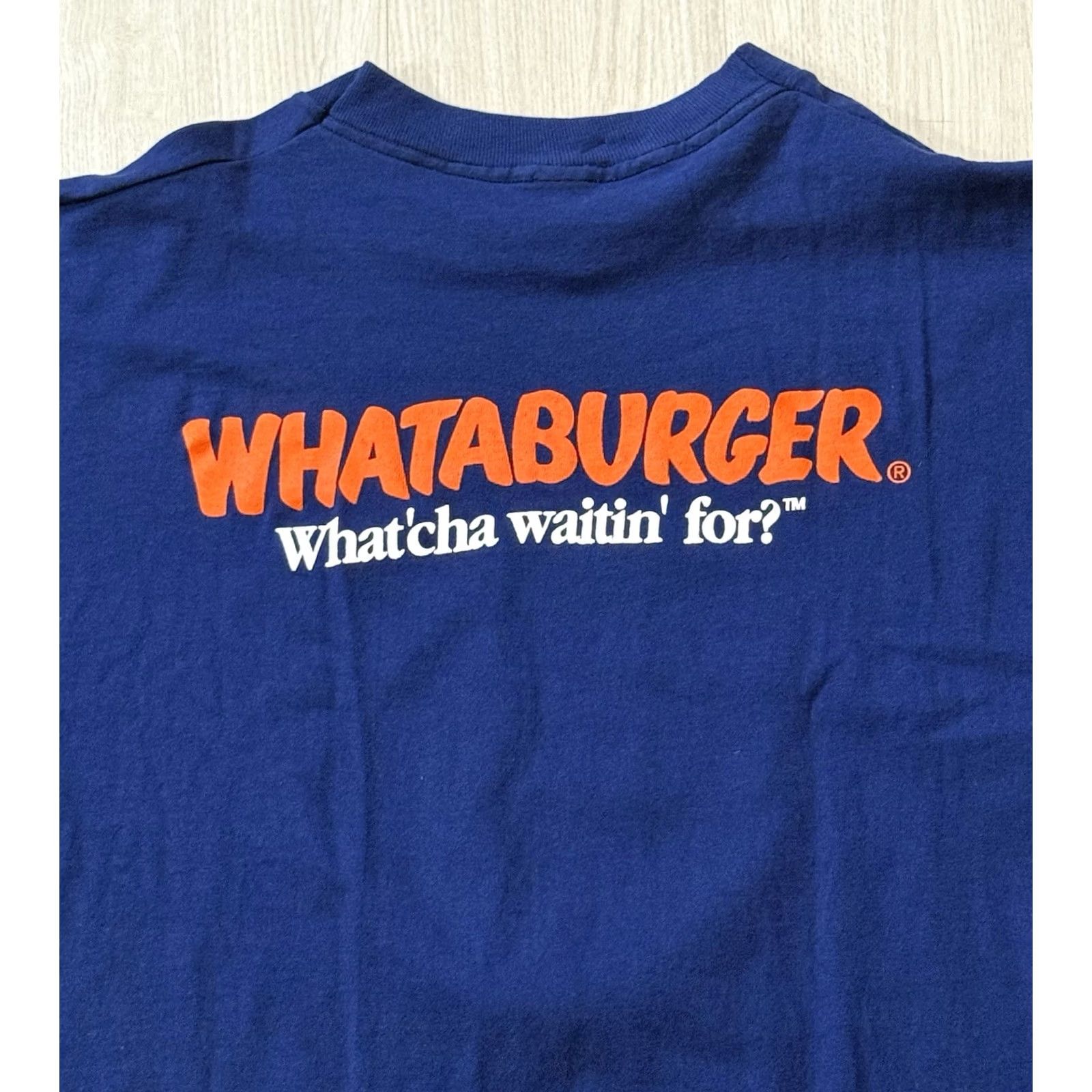 Fruit Of The Loom VINTAGE Whataburger ‘NEW Chicken Strips!’ Employee Promo Shirt XL Texas USA T-Shirt Mens 90s Size US XL / EU 56 / 4 - 4 Thumbnail