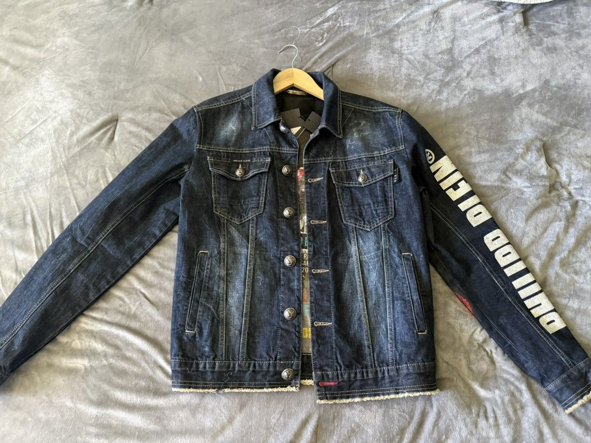 Philipp Plein Philipp Plein Denim Jacket Size US L / EU 52-54 / 3 - 2 Thumbnail
