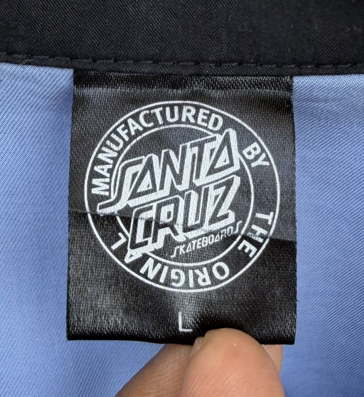 Santa Cruz Skateboards Santa Cruz Screaming Hand Work Shirt Blue Skate Streetwear Size US L / EU 52-54 / 3 - 8 Thumbnail