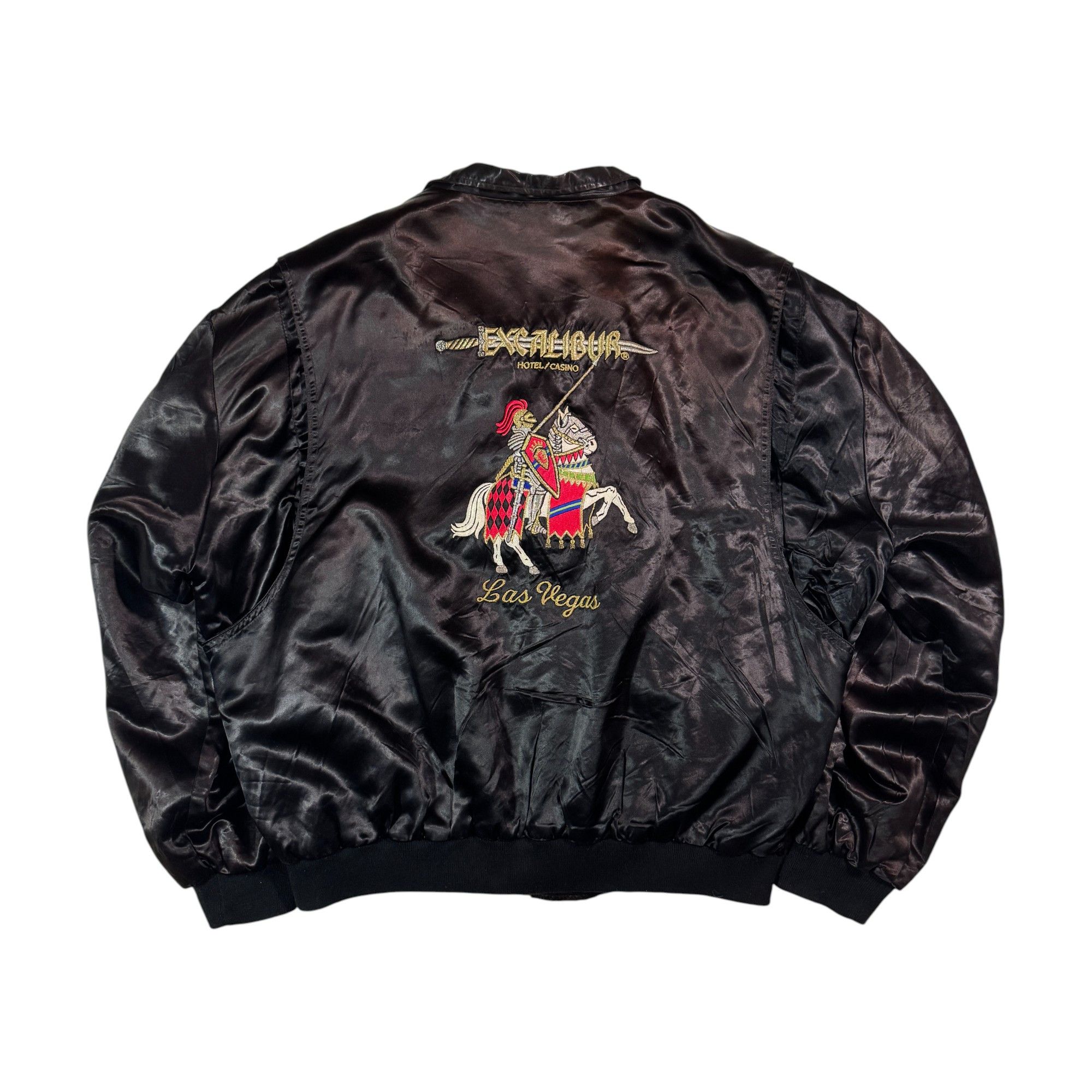 Vintage Vintage 90s Excalibur Hotel Casino Las Vegas Bomber Jacket Size US L / EU 52-54 / 3 - 1 Thumbnail