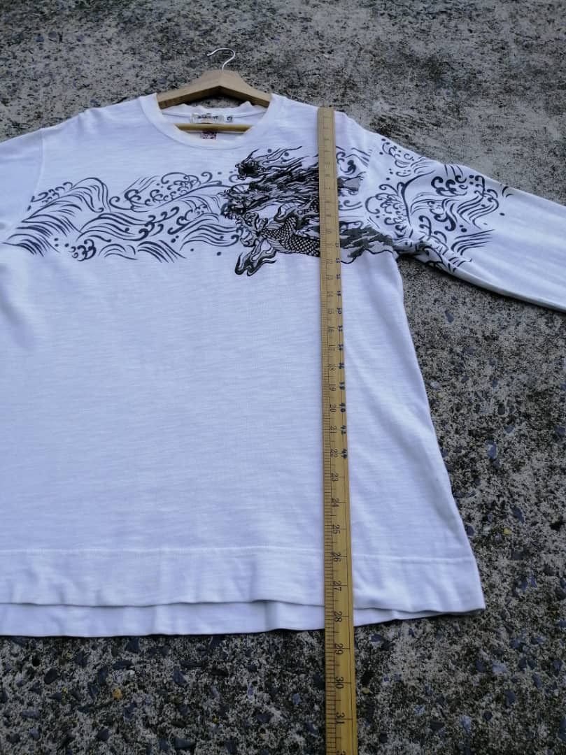 Designer × Japanese Brand Karakuri Tamashi Embroidered Dragon Longsleeve Tee Size US L / EU 52-54 / 3 - 7 Thumbnail