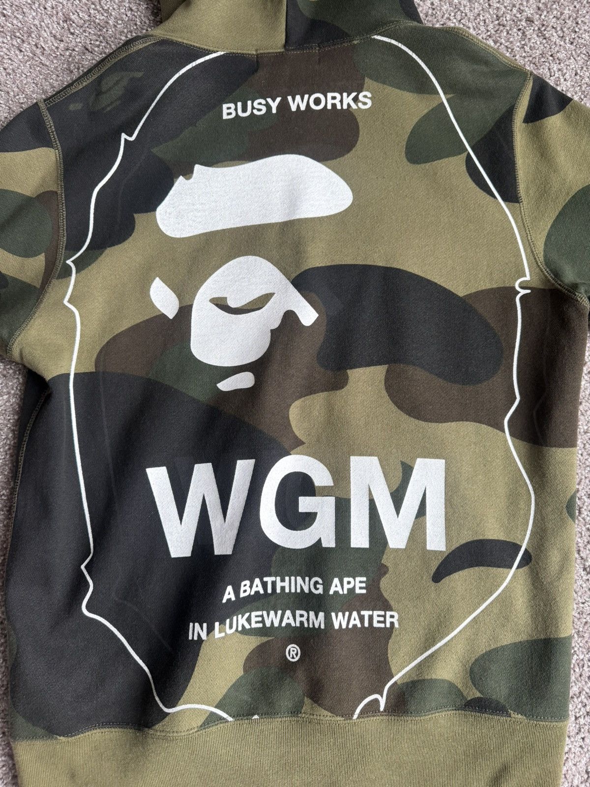 Bape BAPE Big APE HEAD 1st camo green full zip hoodie Size US S / EU 44-46 / 1 - 5 Thumbnail