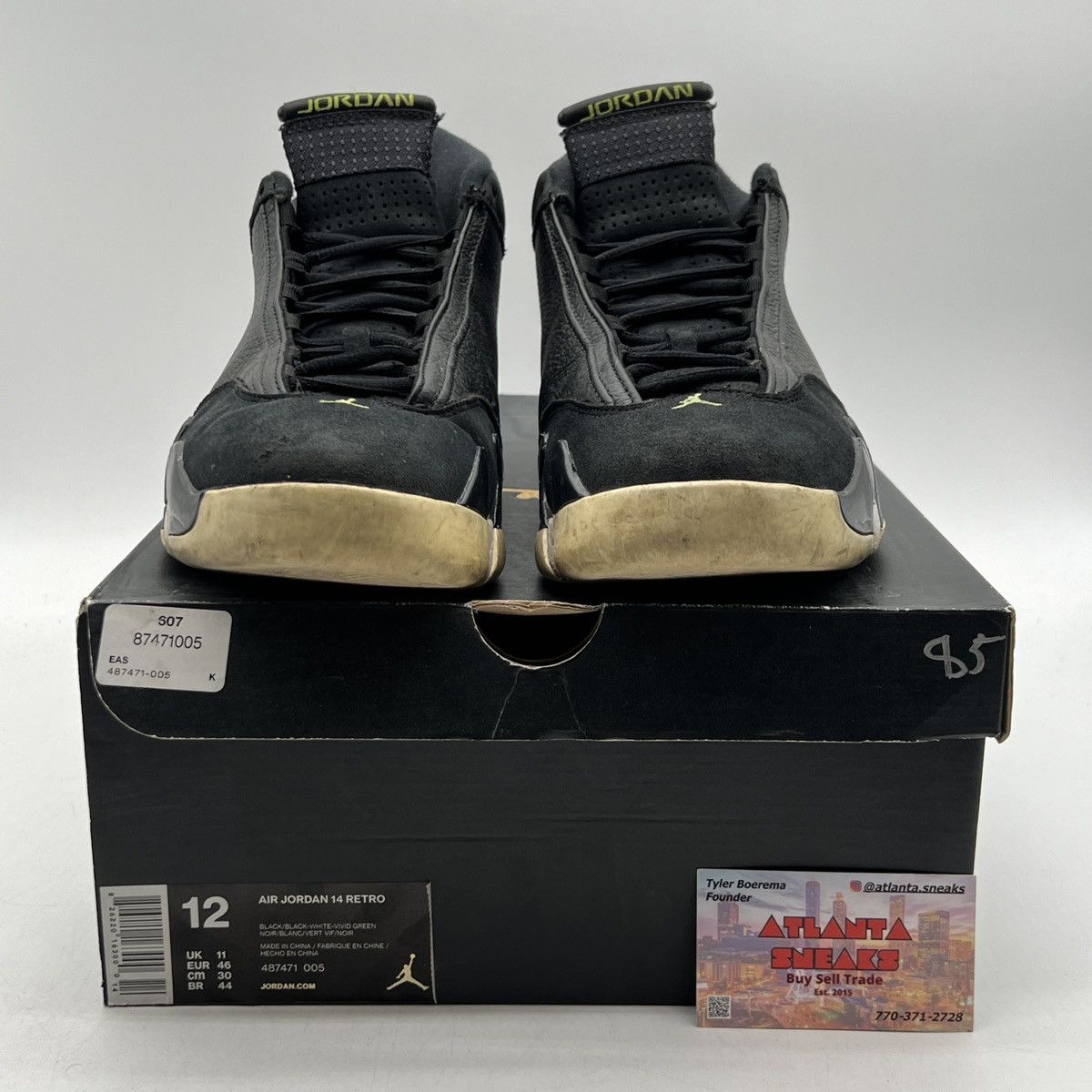 Jordan Brand Air Jordan 14 indigo Size US 12 / EU 45 - 2 Thumbnail