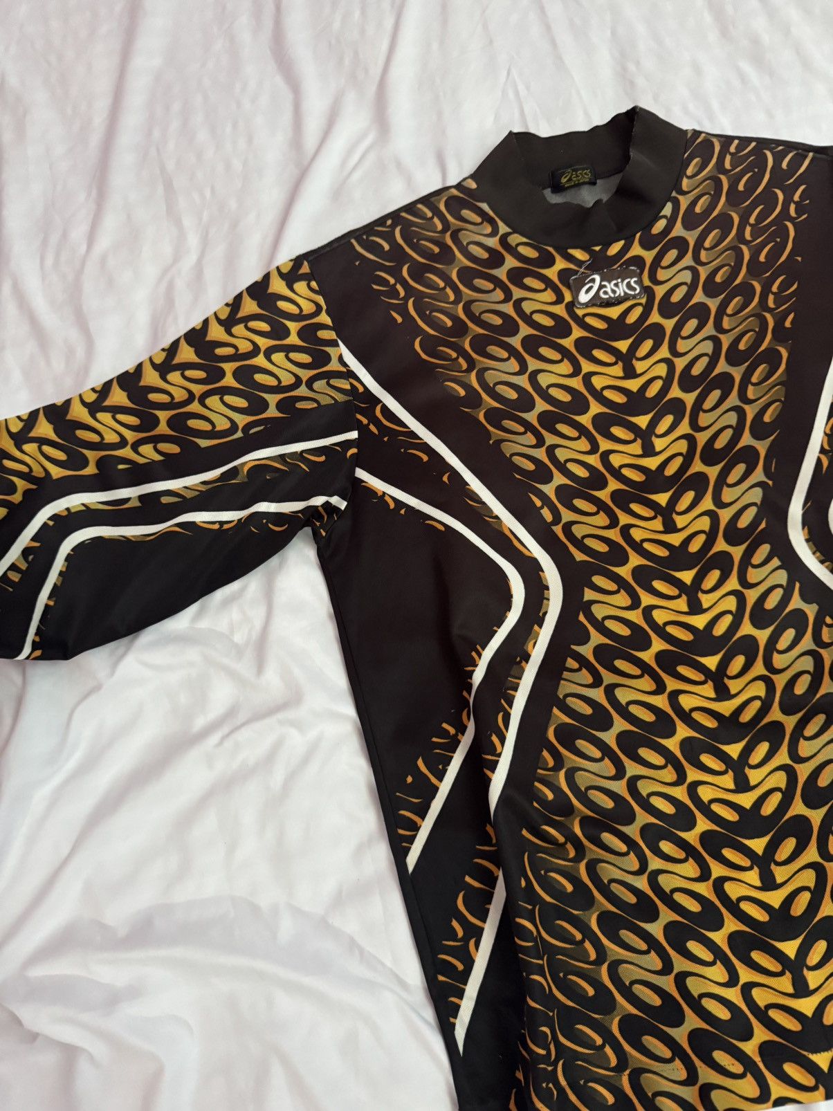 Asics Distressed Vintage 90s Asics Flames Goalkeeper Jersey Size US L / EU 52-54 / 3 - 6 Thumbnail