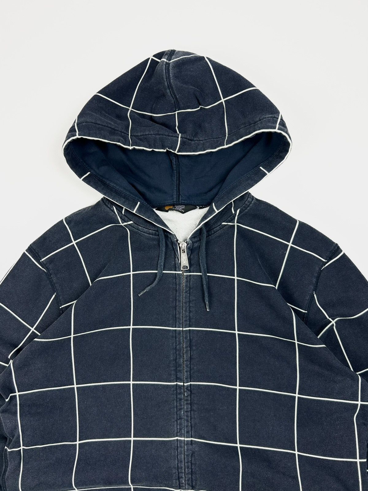Carhartt Vintage Carhartt Hooded Fence Jacket Plaid Hoodie Y2K Size US L / EU 52-54 / 3 - 6 Thumbnail