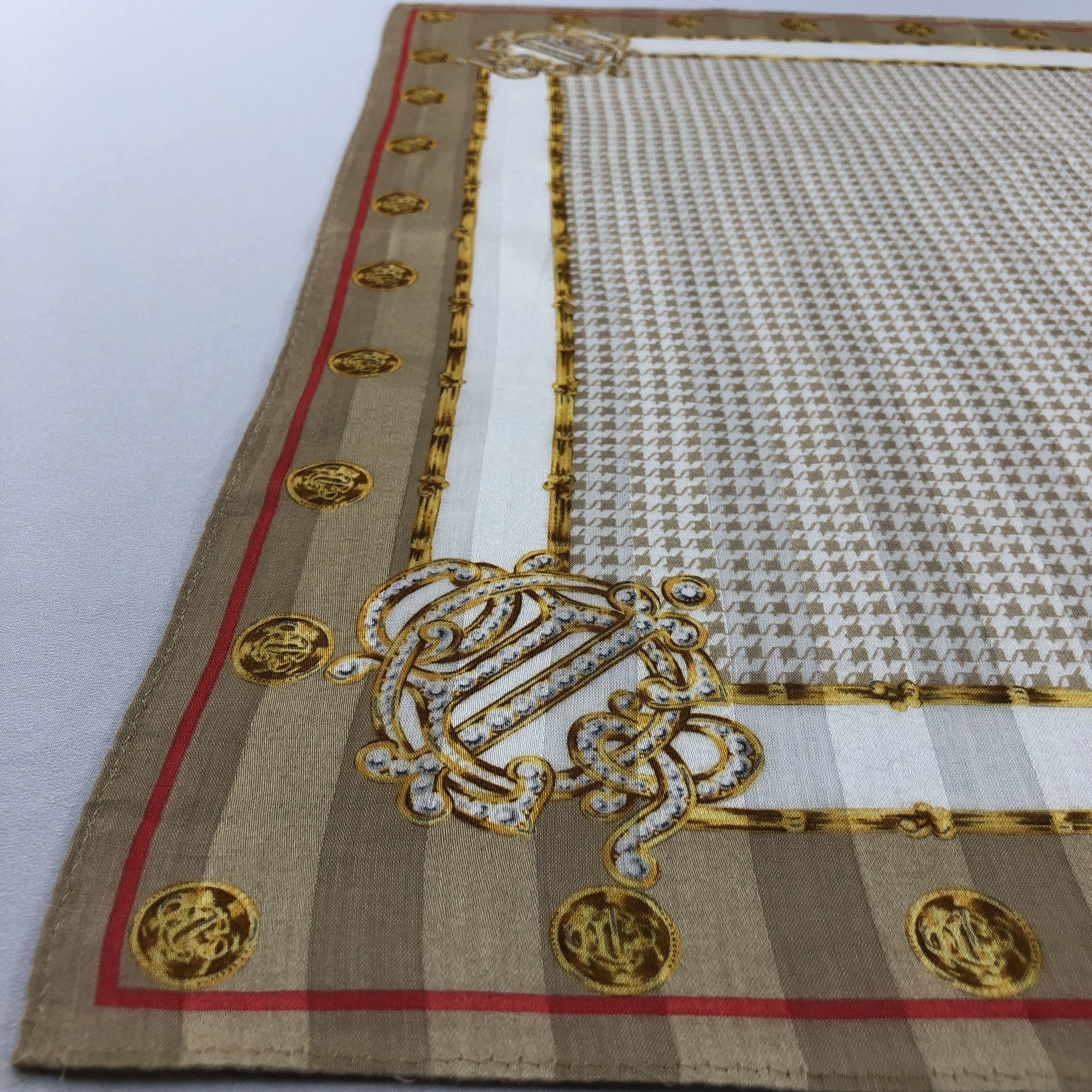Christian Dior Monsieur Christian Dior Handkerchief Neckerchief Bandana H2844 Size ONE SIZE - 5 Thumbnail