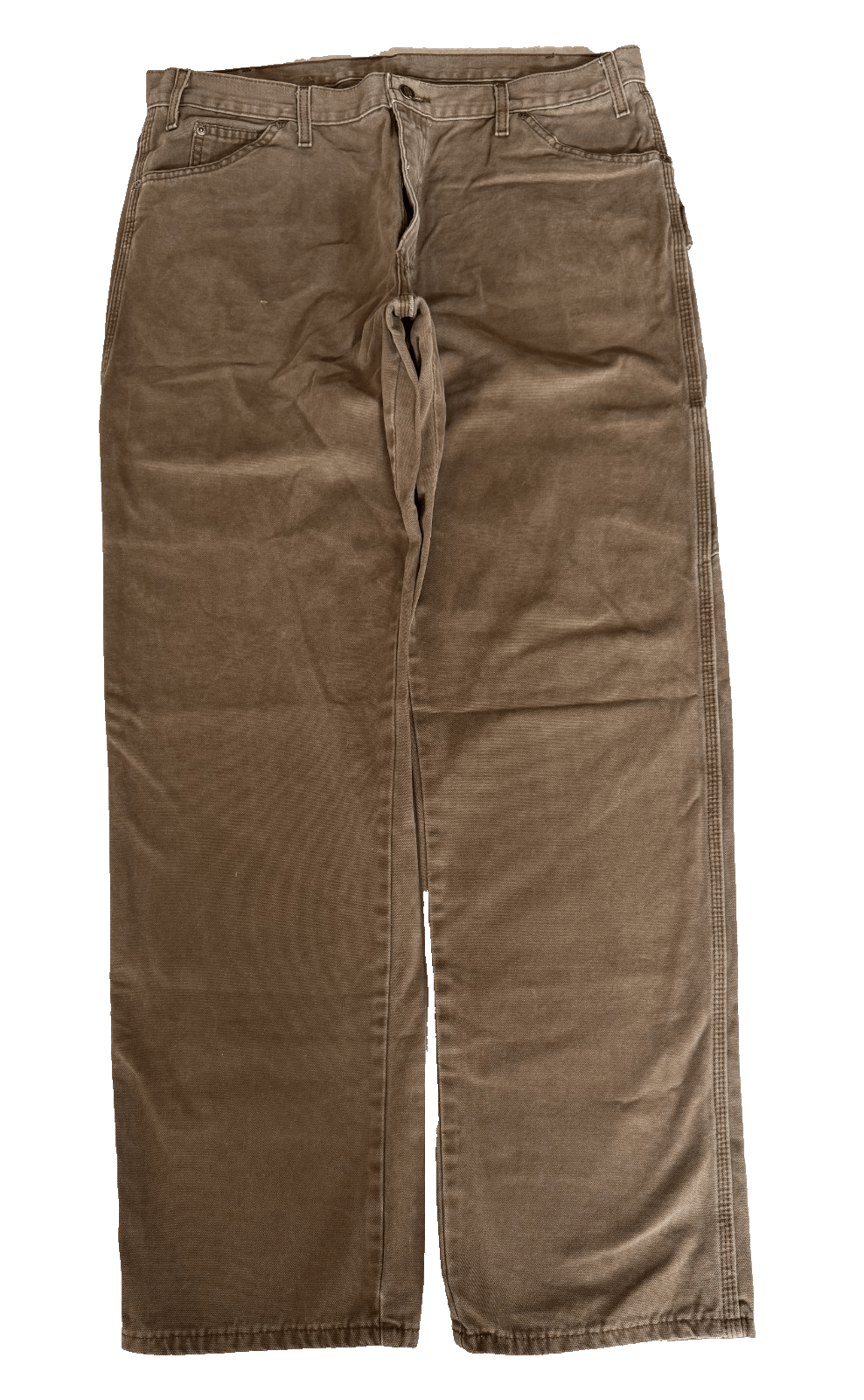 Dickies Dickies Mens 38x32 Brown Work Pants Heavyweight Carpenter U Size US 38 / EU 54 - 2 Thumbnail