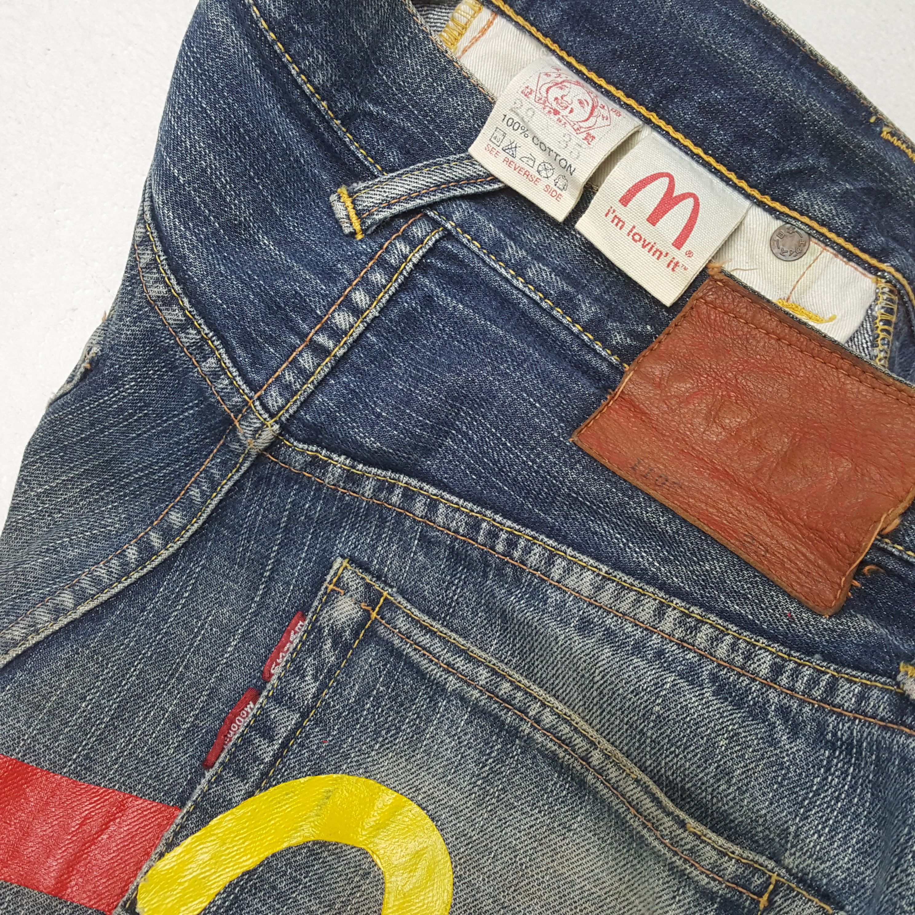 Evisu EVISU x MCDONALD Japanese Brand Custom Daicock Jeans Size US 28 / EU 44 - 15 Thumbnail