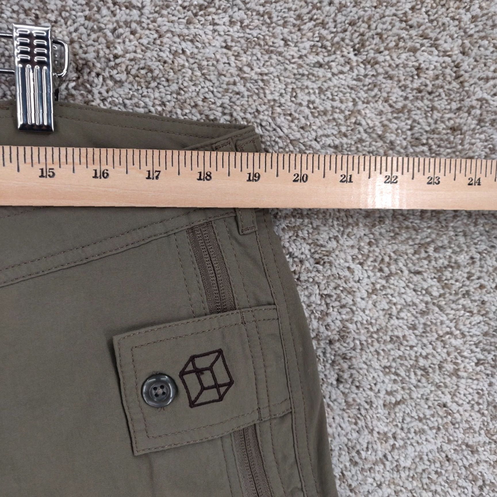 Vintage Clothing Arts Pants Mens 38x26 Green P Cubed Traveler Pickpocket Proof Size US 38 / EU 54 - 7 Thumbnail
