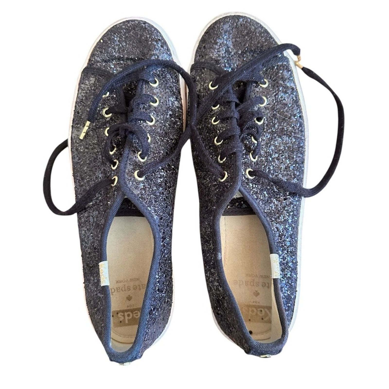 Kate Spade Keds x Kate Spade Sparkle Tennis Shoes - Size 8 Size US 8 / IT 38 - 8 Thumbnail