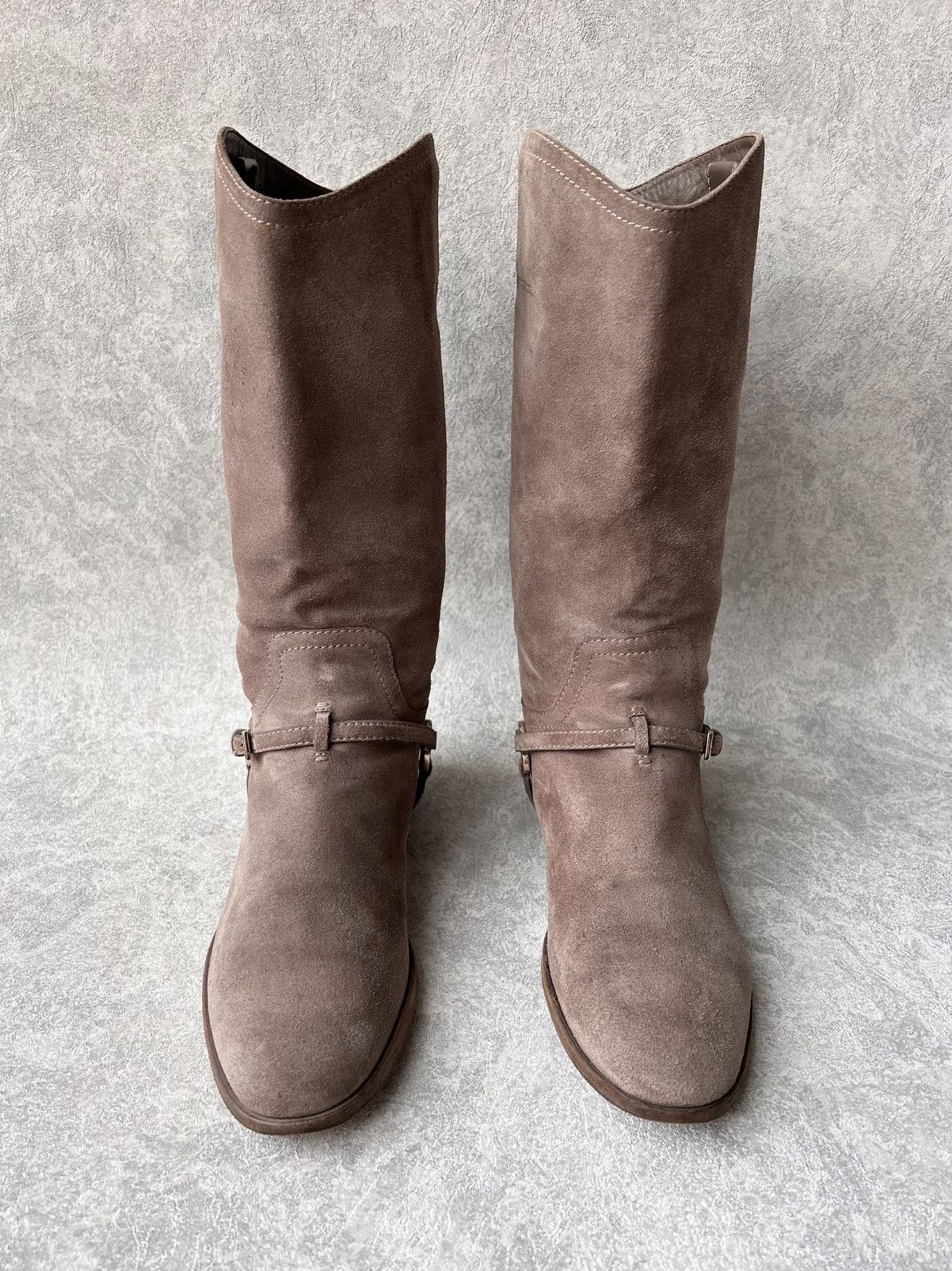 Christian Dior Monsieur Christian Dior Suede Knee High Riding Boots Size US 9 / IT 39 - 8 Thumbnail