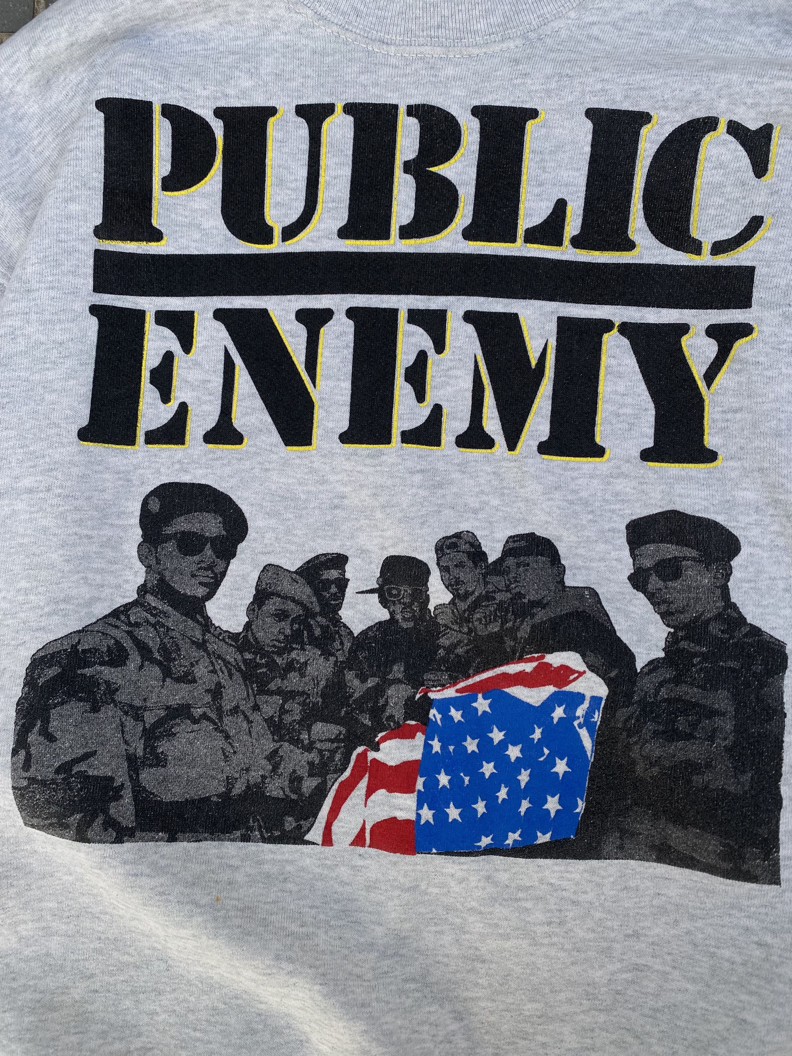 Public Enemy × Rap Tees Vintage 80s Public Enemy Sweatshirt Size US L / EU 52-54 / 3 - 2 Thumbnail