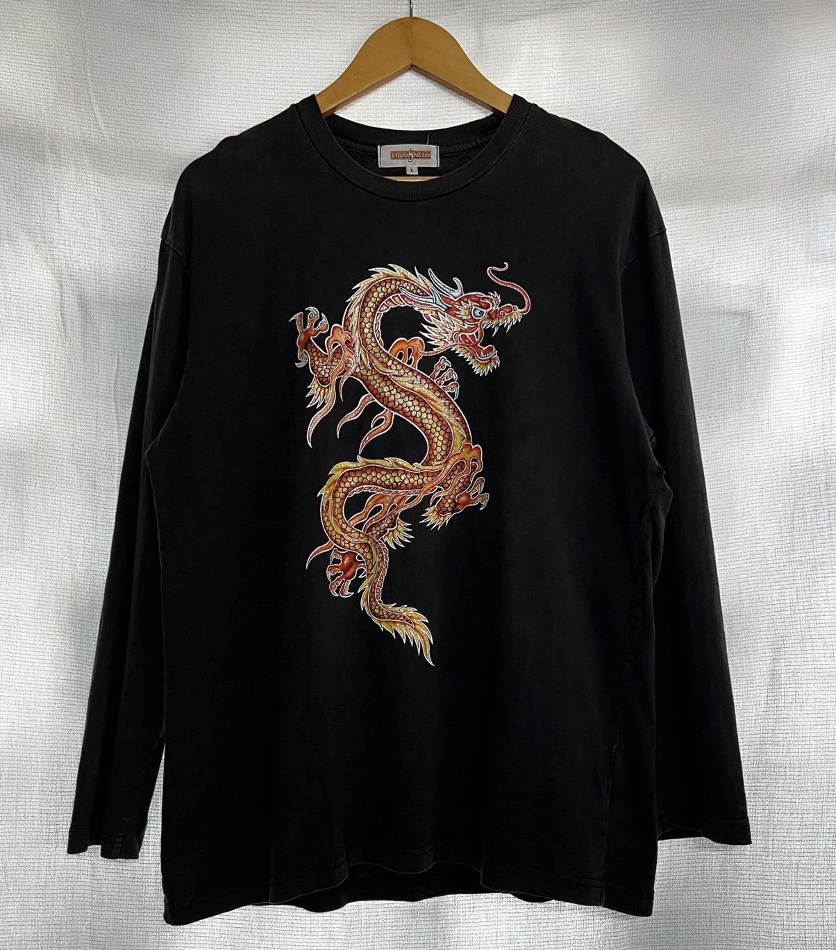 Vintage 🔥HOT DROPS🔥Vintage 90s Y2K JNCO Style Dragon Flames T- Shirt Size US L / EU 52-54 / 3 - 3 Thumbnail
