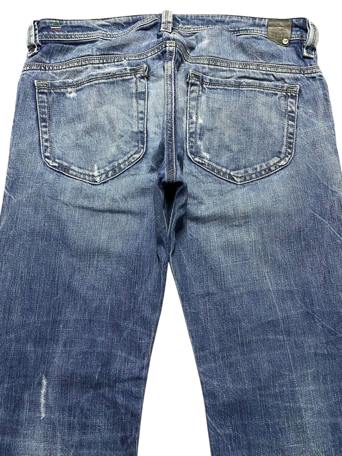 Diesel Vintage Diesel Thanaz Faded Wash Distressed Skinny Jeans Size US 34 / EU 50 - 4 Thumbnail