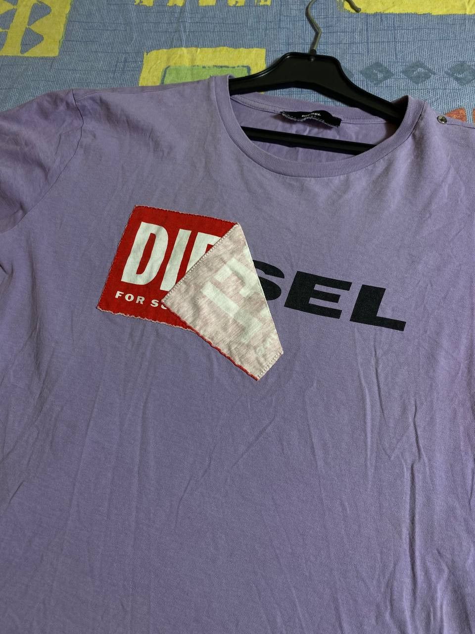 Diesel × Vintage Vintage Y2K Diesel faded t-shirt big logo size streetwear L Size US M / EU 48-50 / 2 - 13 Thumbnail