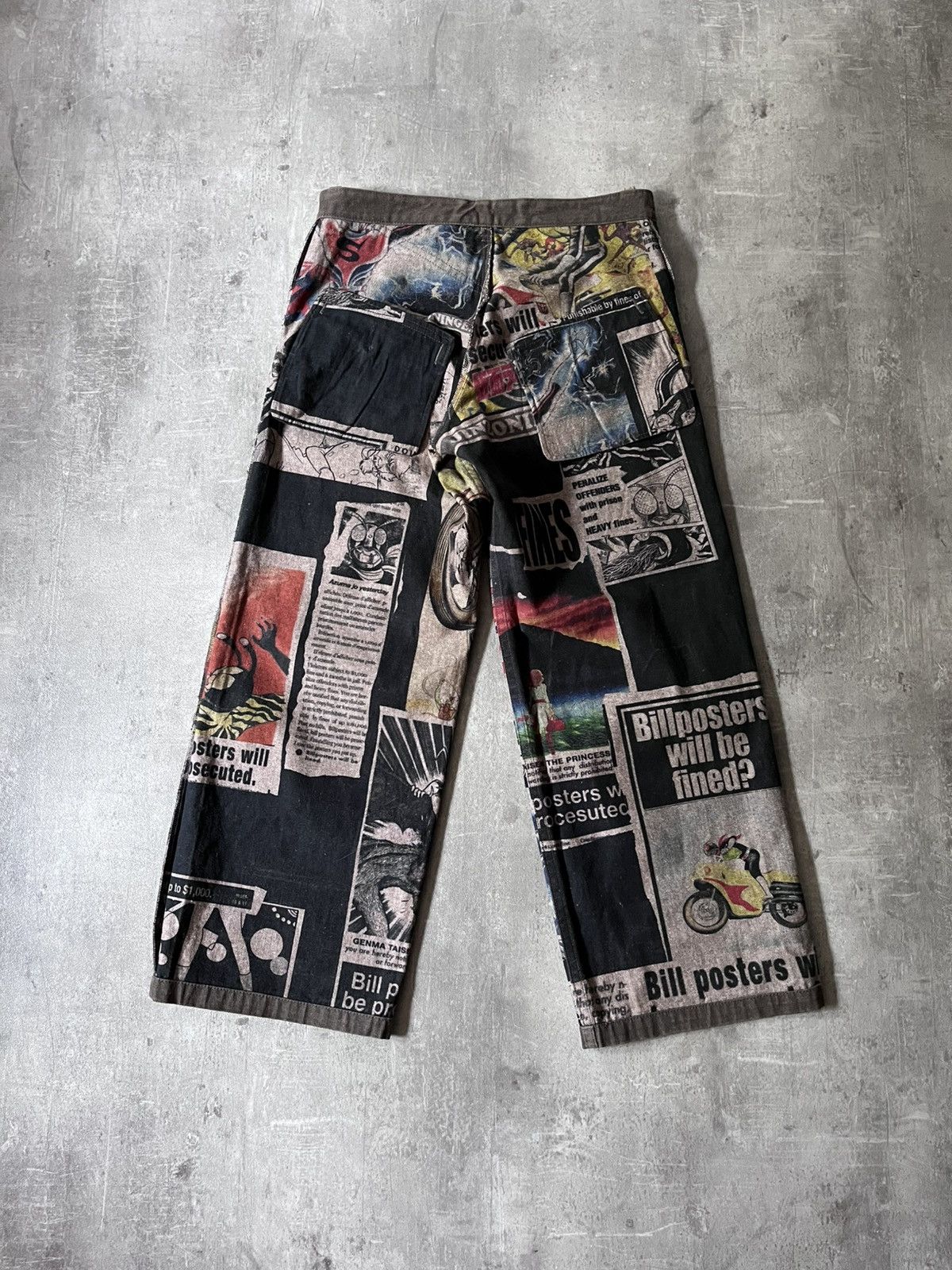 Yohji Yamamoto Y's x Shotaro Ishinomori A/W 2007 reversible pants Size US 30 / EU 46 - 2 Thumbnail