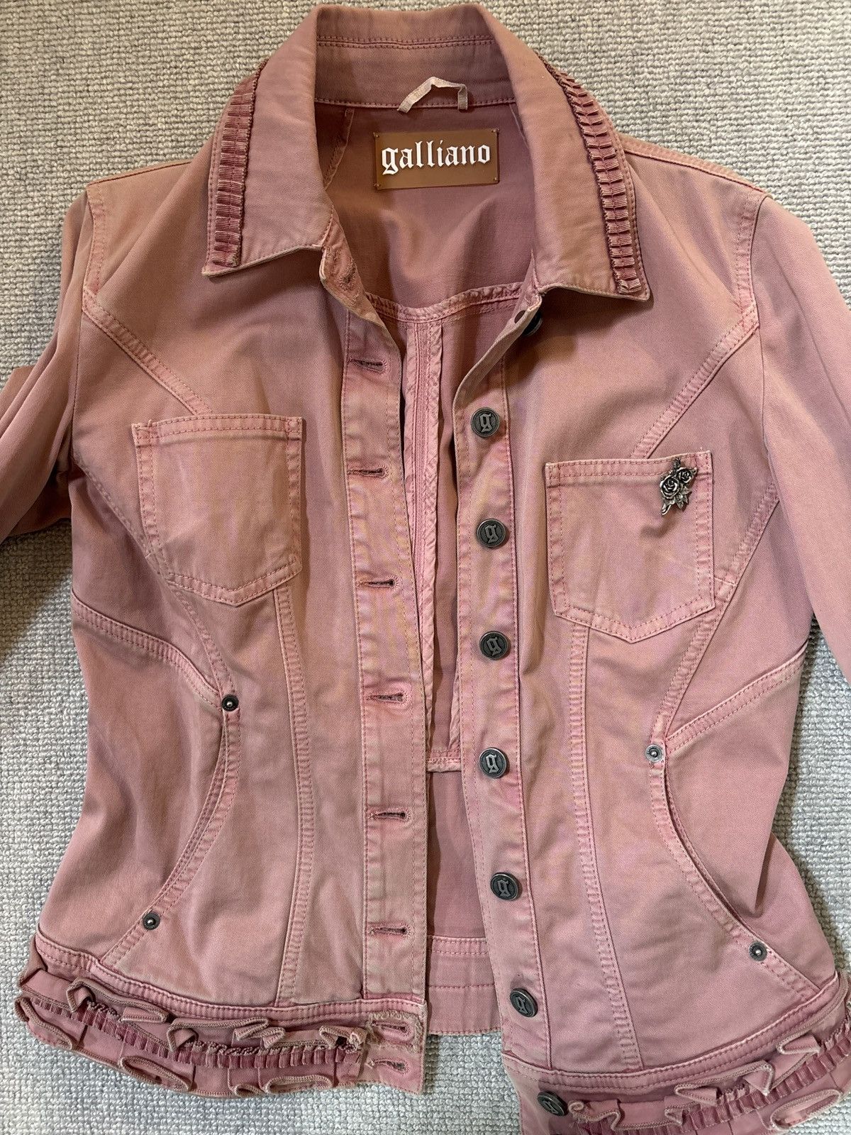 John Galliano Galliano denim jacket Size L / US 10 / IT 46 - 2 Thumbnail