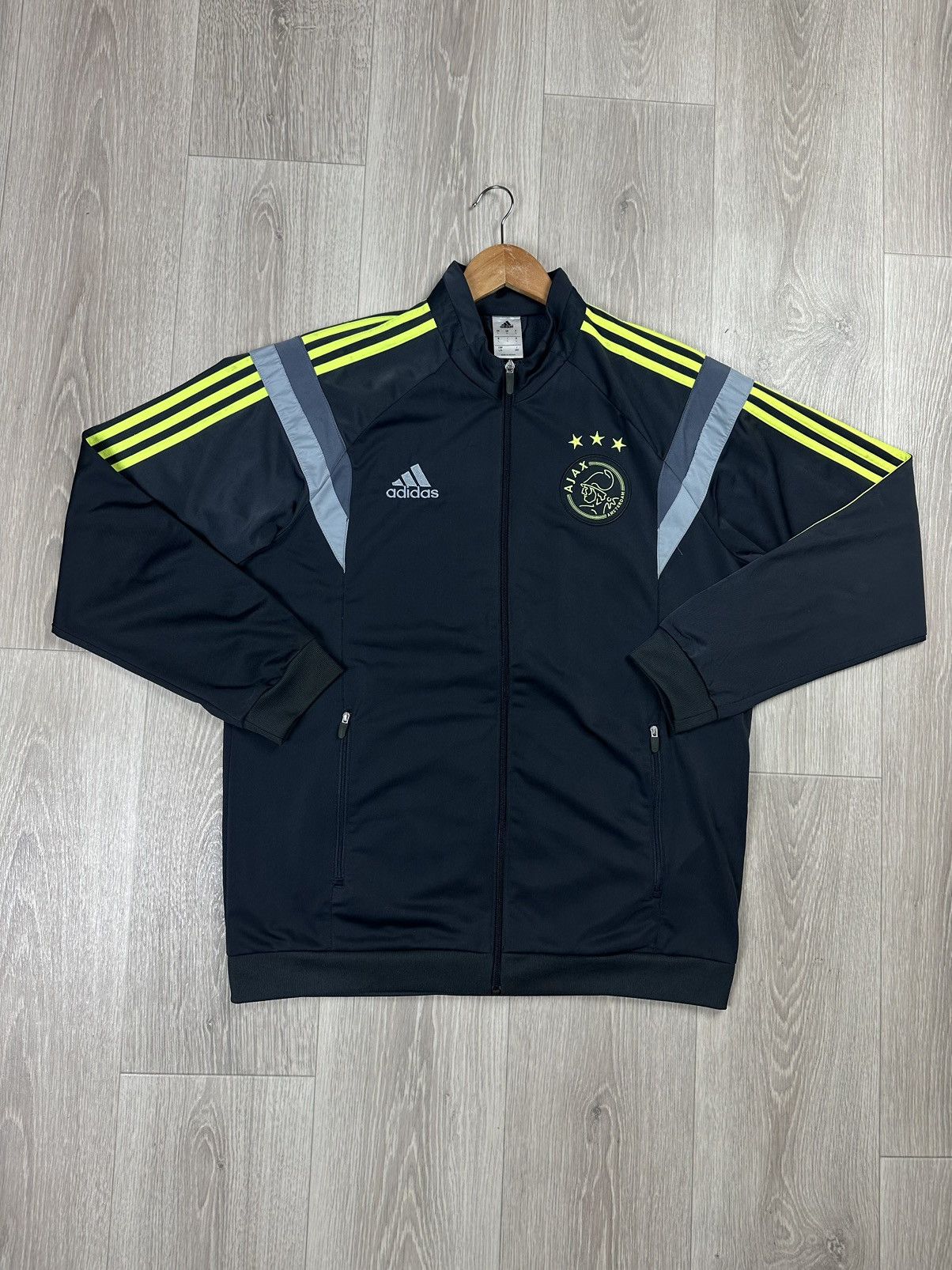 Adidas Adidas Vintage Soccer Jersey AJAX Zip Track Top Size US L / EU 52-54 / 3 - 3 Thumbnail