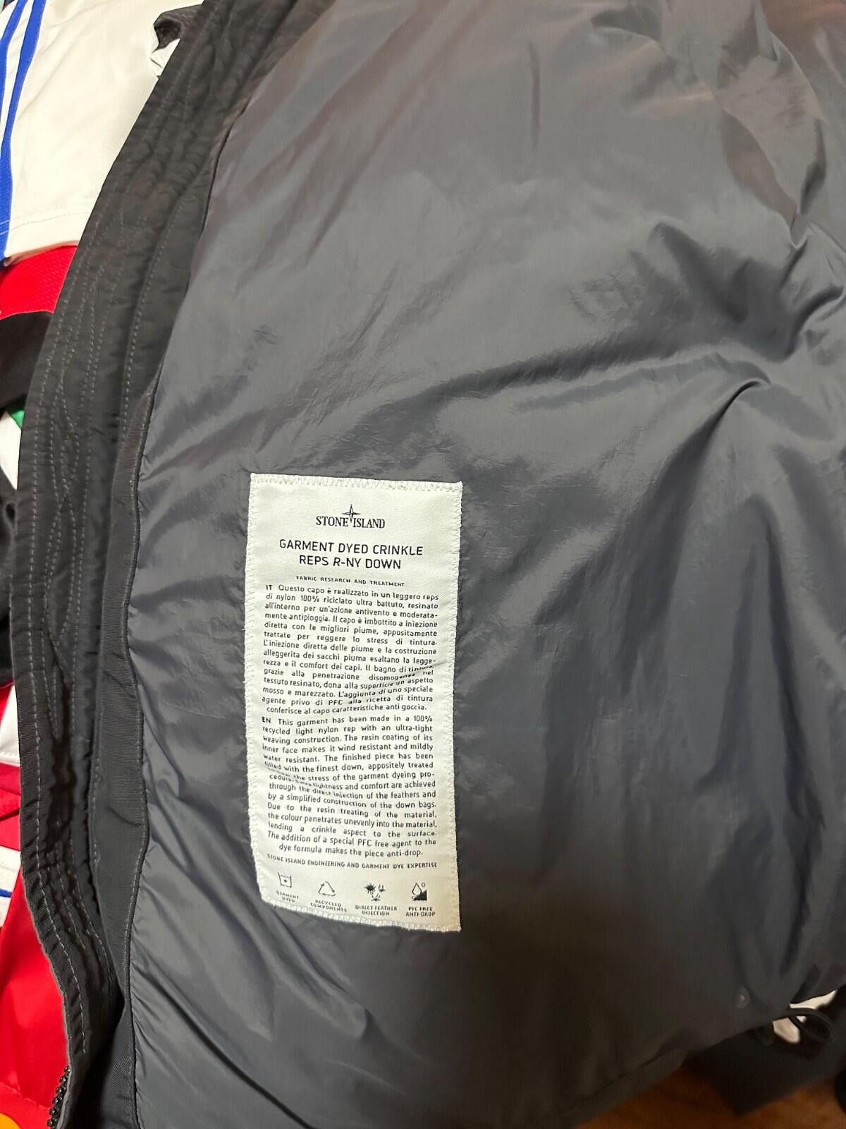 Stone Island STONE ISLAND GARMENT DYED CRINKLE REPS R-NY DOWN JACKET Size US XL / EU 56 / 4 - 9 Thumbnail