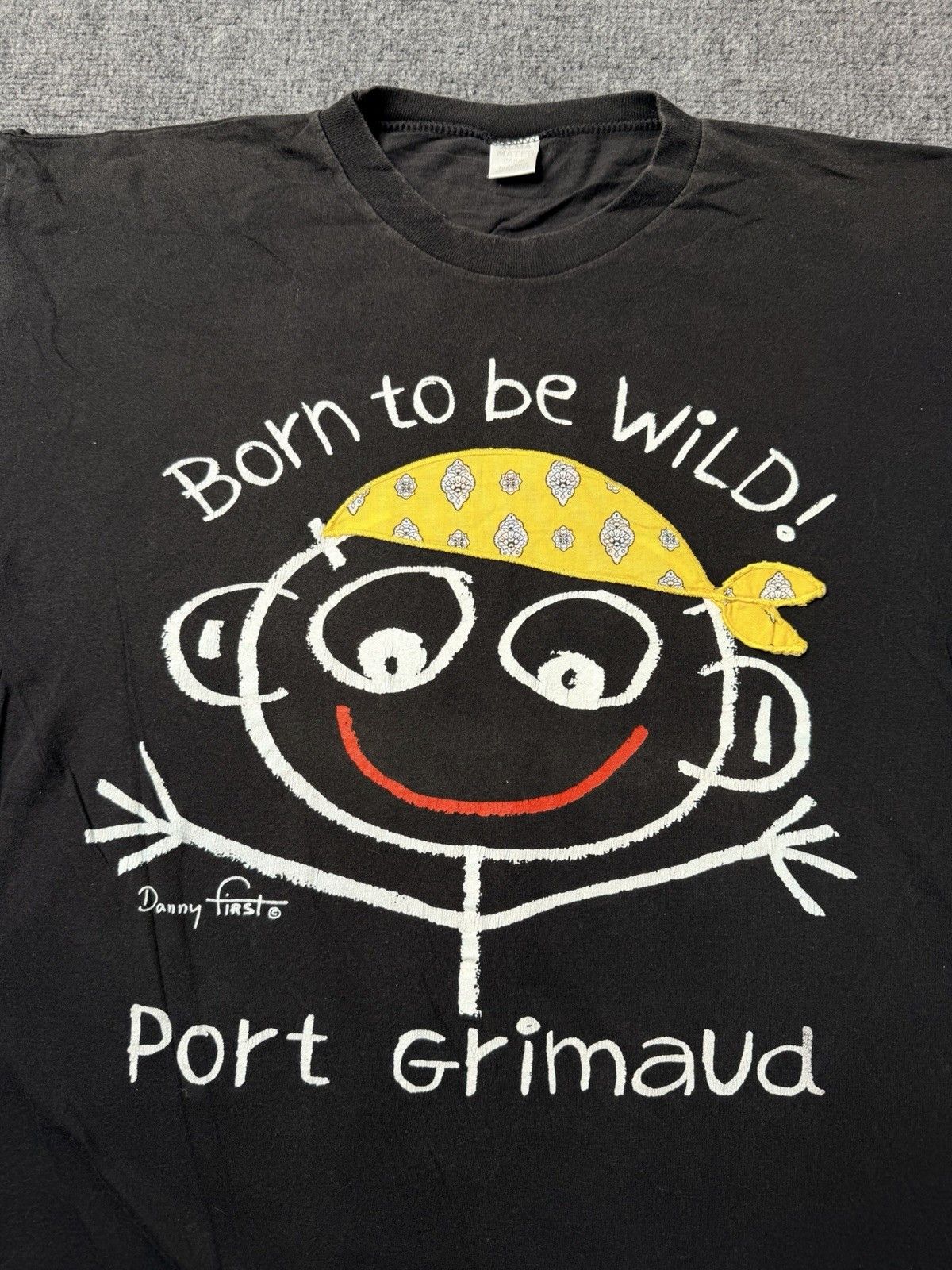 Vintage Mens T-Shirt Port Grimaud Born To Be Wild Graphic, Size L Size US L / EU 52-54 / 3 - 3 Thumbnail