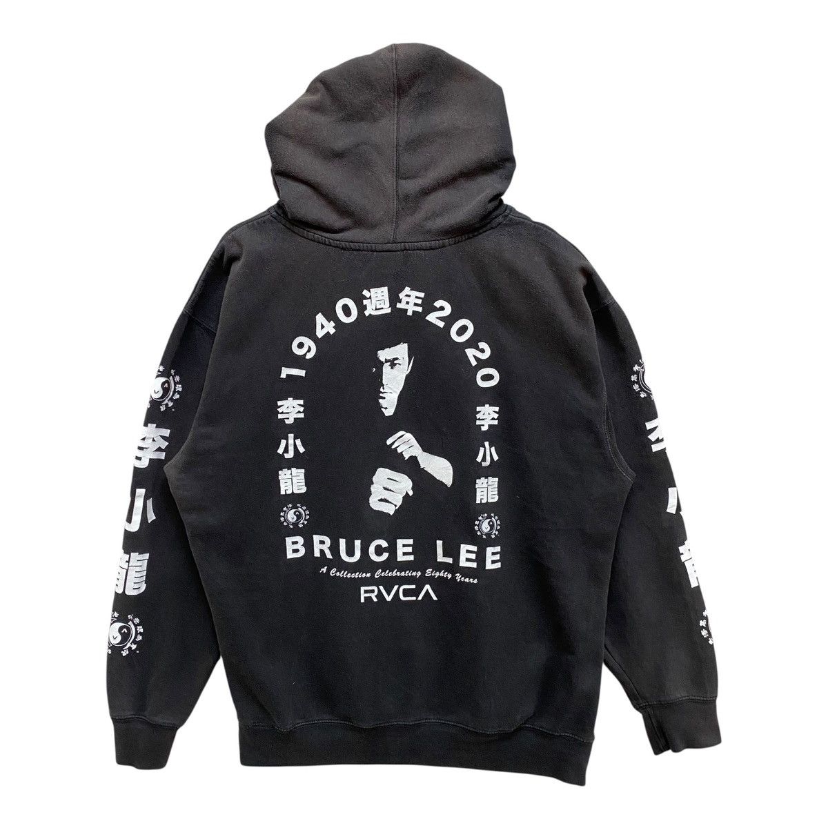 RVCA RVCA x Bruce Lee 80th Anniversary Hoodie Faded Black Size US L / EU 52-54 / 3 - 7 Thumbnail