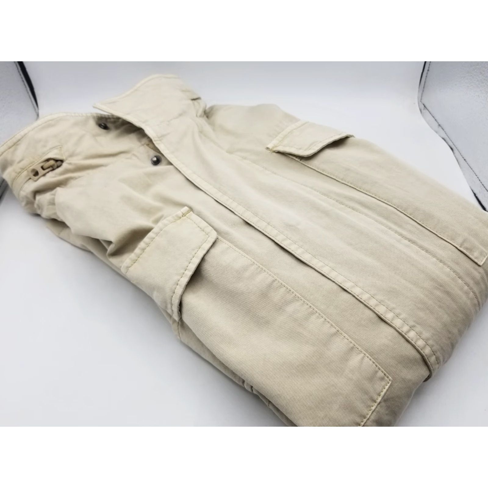Lucky Brand Lucky Brand Mens Khaki Field Coat Jacket Zip up Size Small Size US S / EU 44-46 / 1 - 2 Thumbnail
