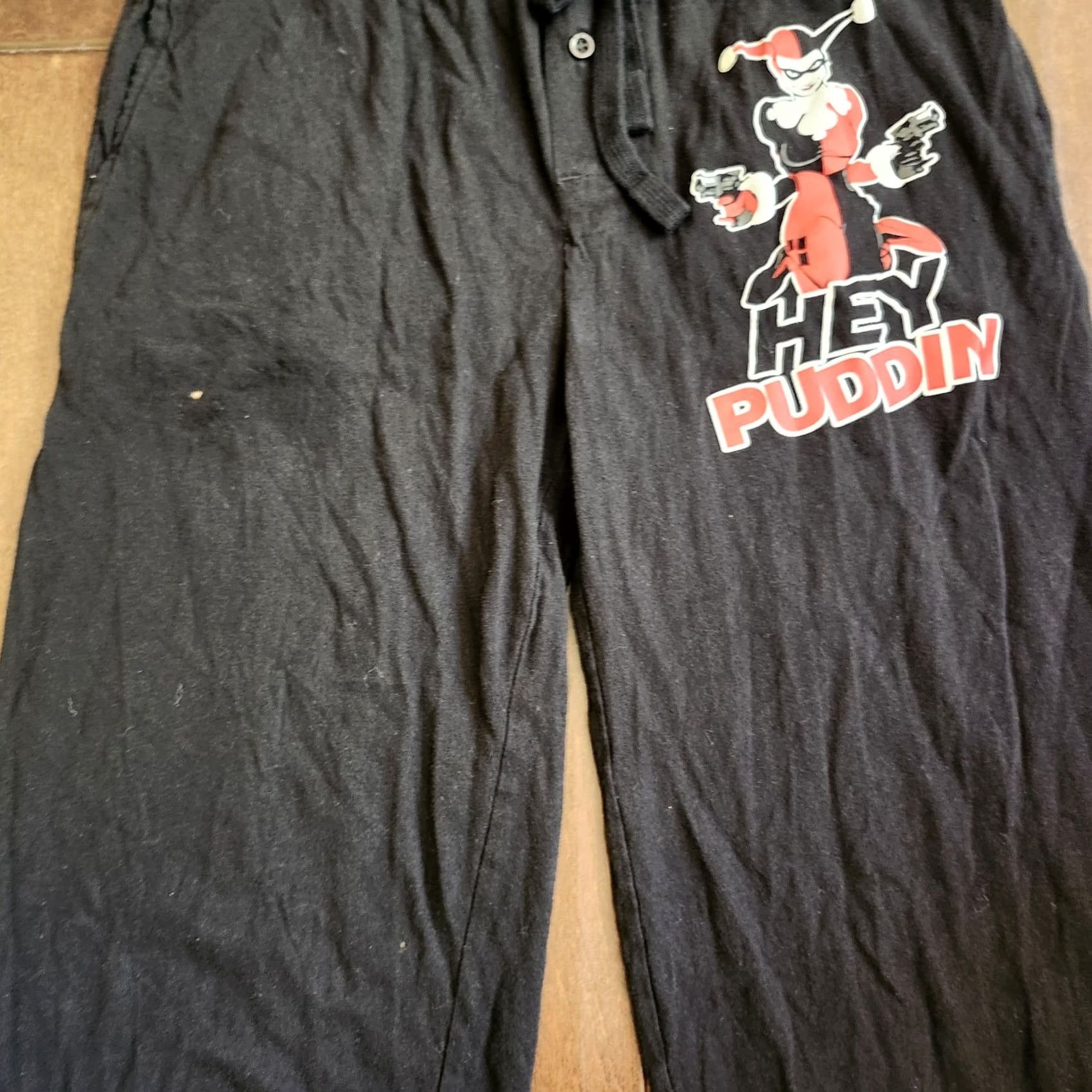 DC Comics DC Comics Pajama Pants Bottoms Harley Quinn Women Small S Black 100% Cotton Drawstring Machine Washable Pants Style Comics Size 28" / US 6 / IT 42 - 3 Thumbnail