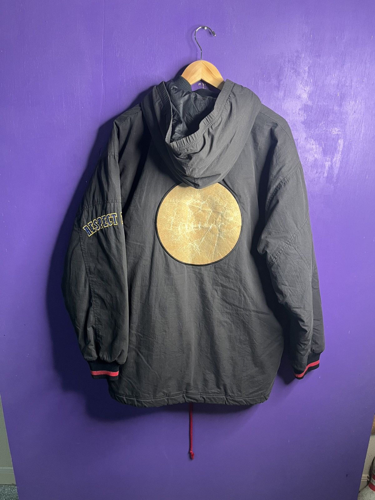 Nike × Vintage Vintage 90s Nike flight force faded puffer jacket Size US XXL / EU 58 / 5 - 2 Thumbnail