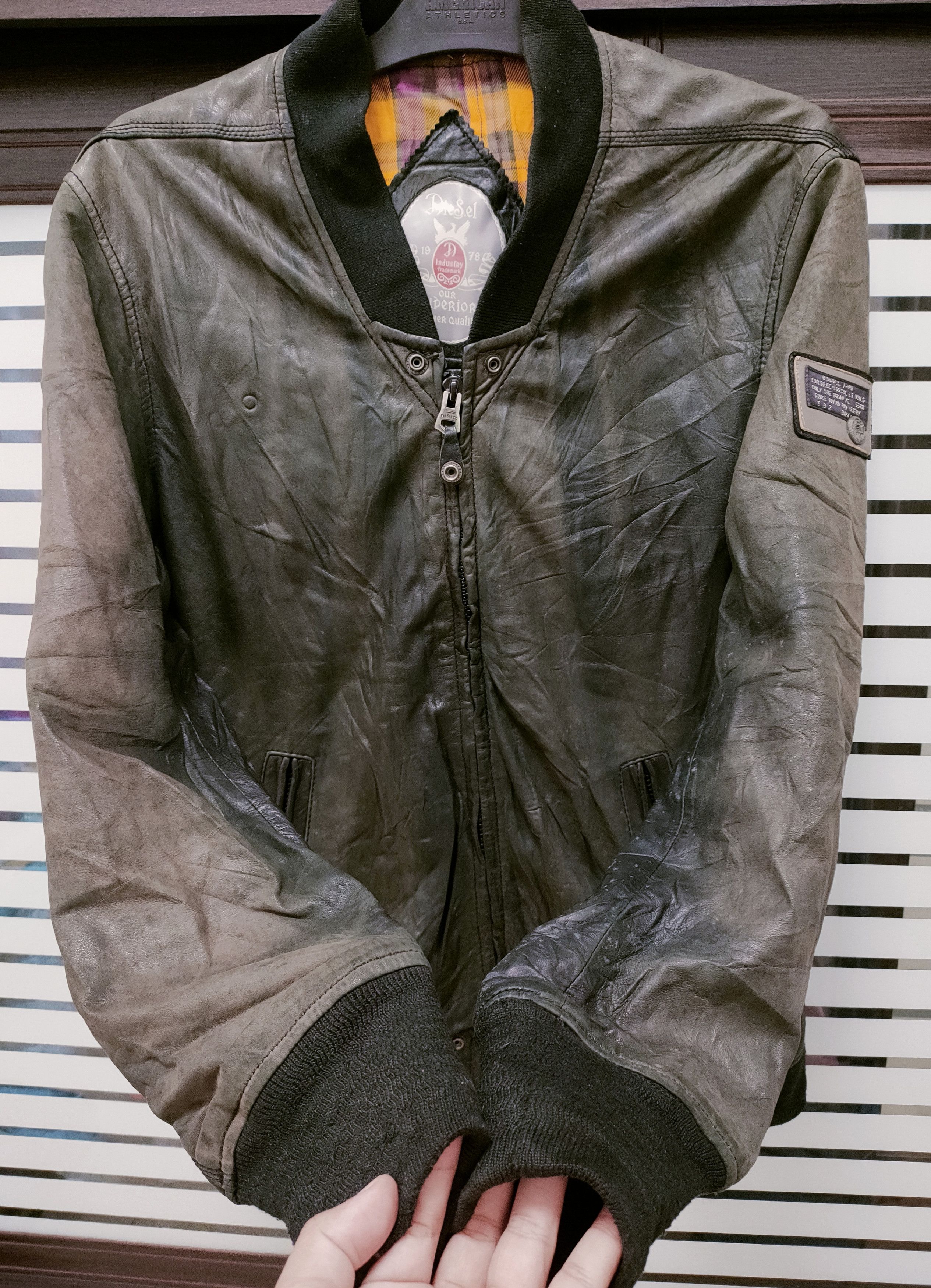 Diesel 🔥Vtg Diesel Sheep Skin Leather Jacket 🔥 Size US M / EU 48-50 / 2 - 2 Thumbnail