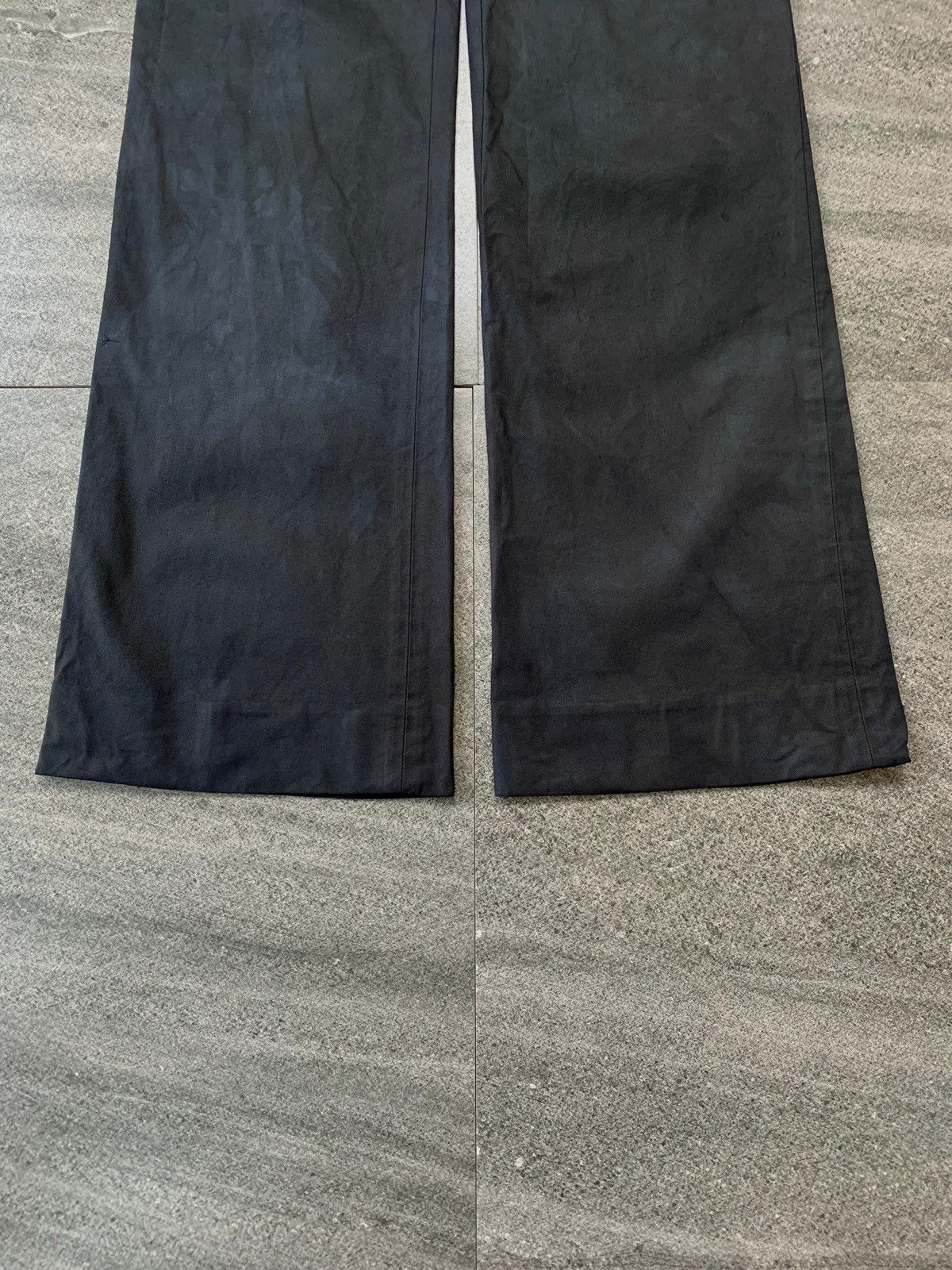 Gucci 2000s Black Dyed Flared Belted Trousers - 29” Size US 29 - 5 Thumbnail