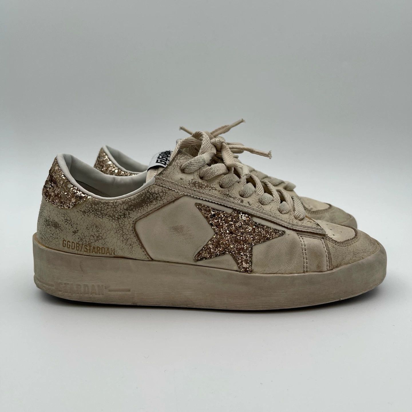 Golden Goose Golden Goose Distressed Sneakers EUR 37 Size US 6.5 / IT 36.5 - 1 Thumbnail