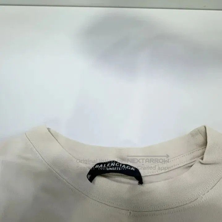 Balenciaga Balenciaga White Logo Print Short Sleeve T. Size US M / EU 48-50 / 2 - 2 Thumbnail
