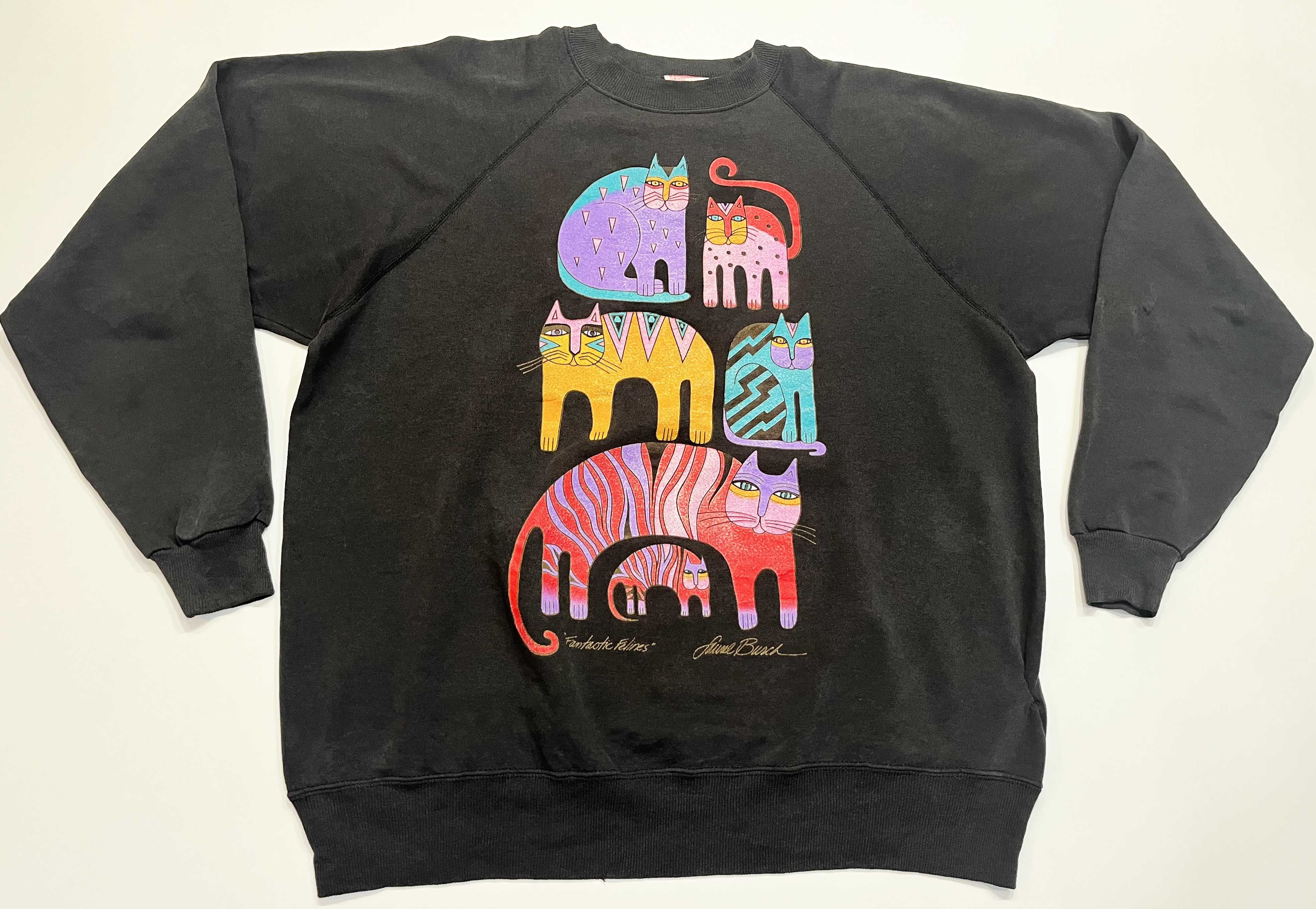 Vintage Vintage Fantastic Felines Cats Crewneck Sweatshirt Size US XL / EU 56 / 4 - 1 Thumbnail