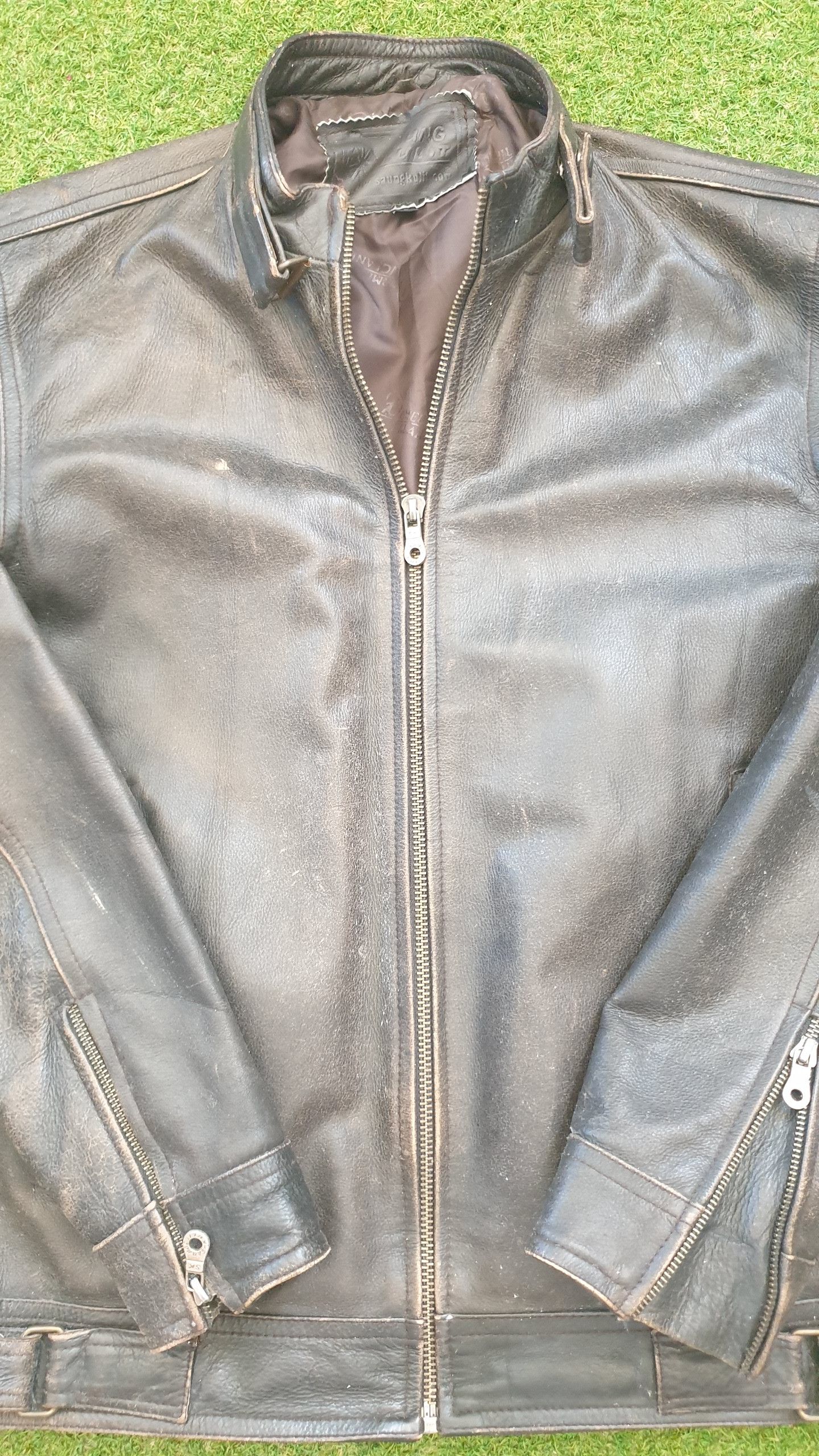 Vintage SHEEPSKIN LEATHER JACKET Size US L / EU 52-54 / 3 - 4 Thumbnail
