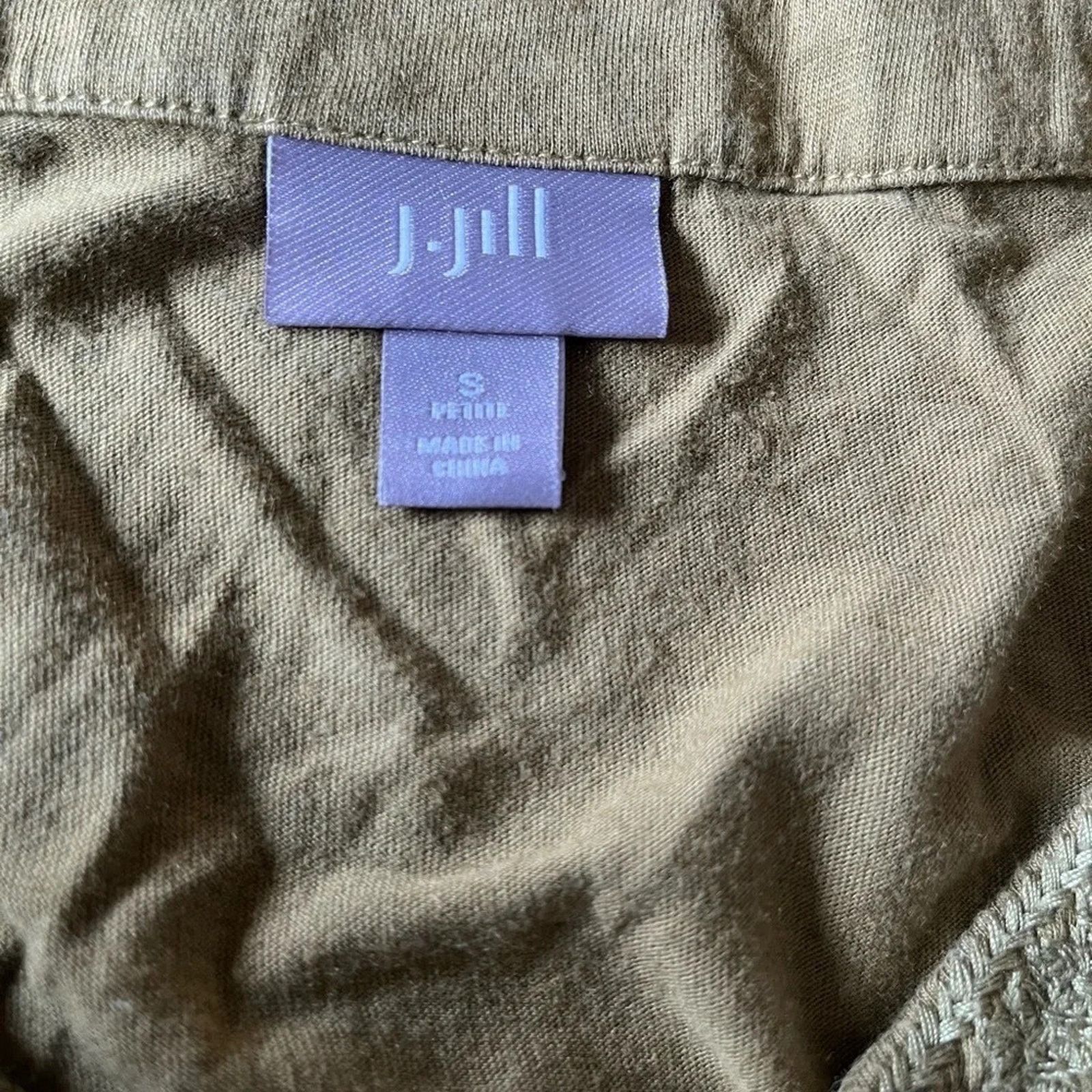J. Jill J. Jill green 3/4 length t-shirt, size Small Size S / US 4 / IT 40 - 3 Thumbnail