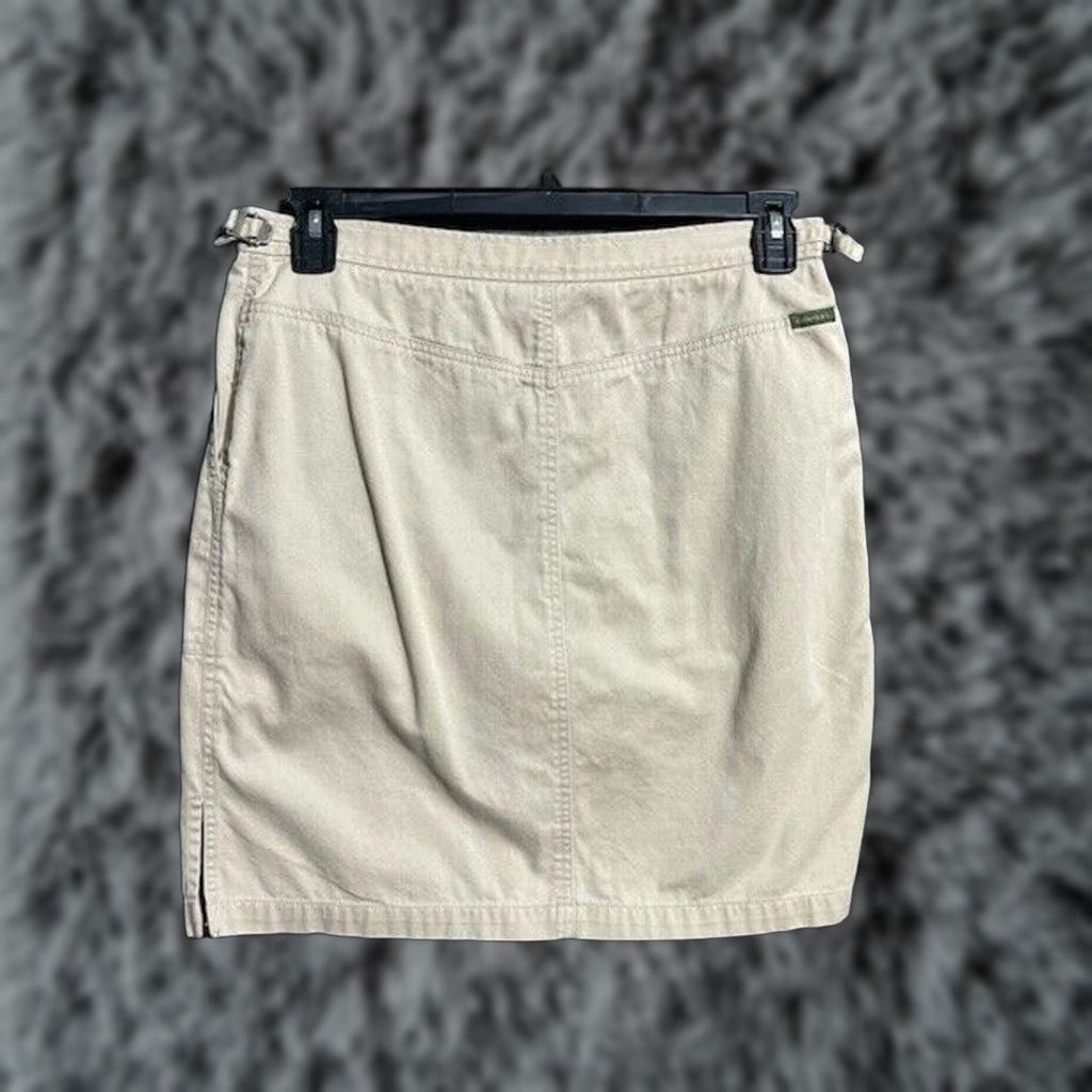 Ralph Lauren VINTAGE Lauren Ralph Lauren Skirt Chino 10 Preppy Old Money Country Club Women Short Pencil Zip Buckle Button Slit Cadets? Size 32" / US 10 / IT 46 - 1 Thumbnail