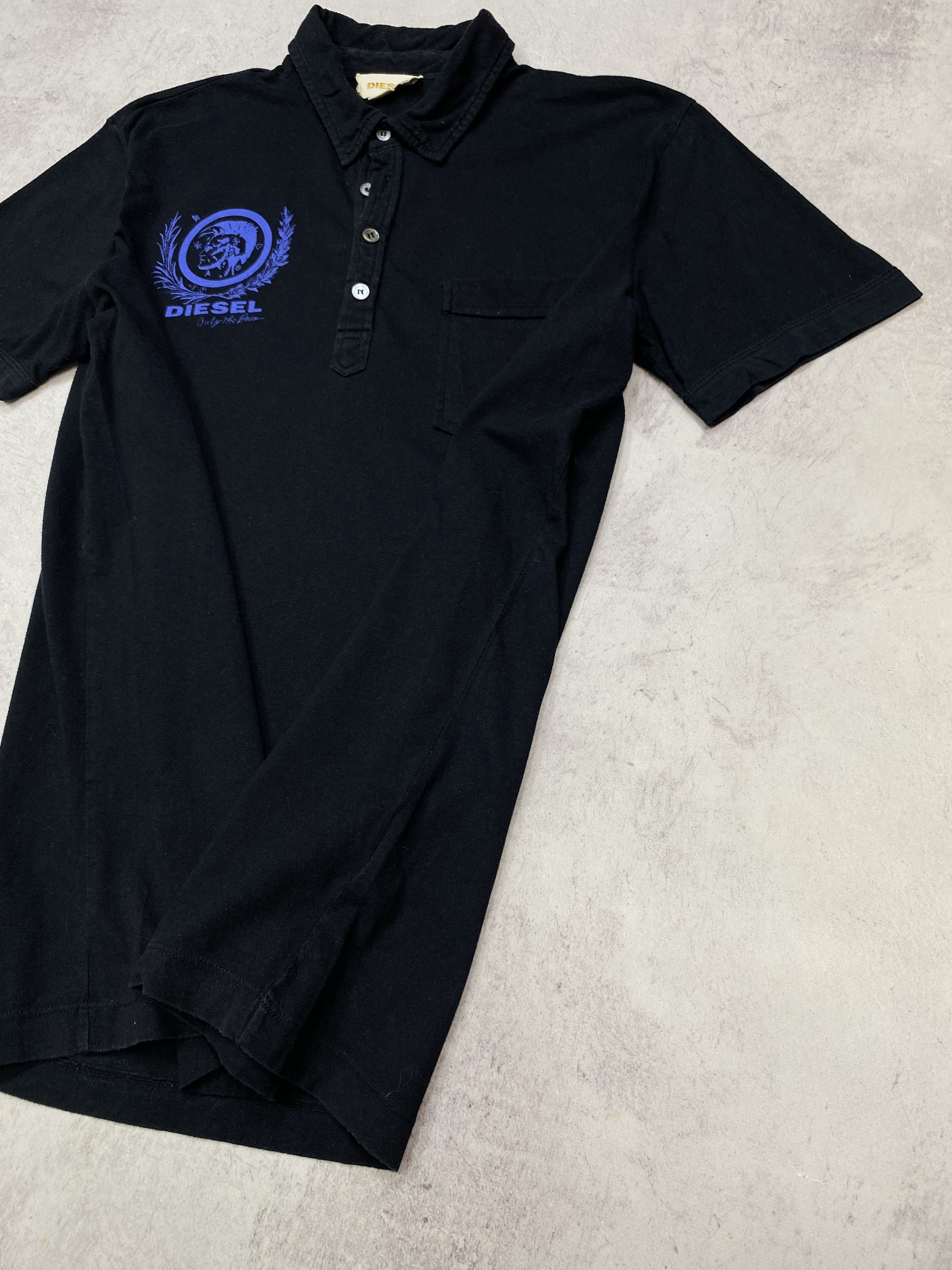 Diesel DIESEL MEN'S VINTAGE POLO SHIRT BLACK SIZE M Y2K STREET WEAR Size US M / EU 48-50 / 2 - 7 Thumbnail
