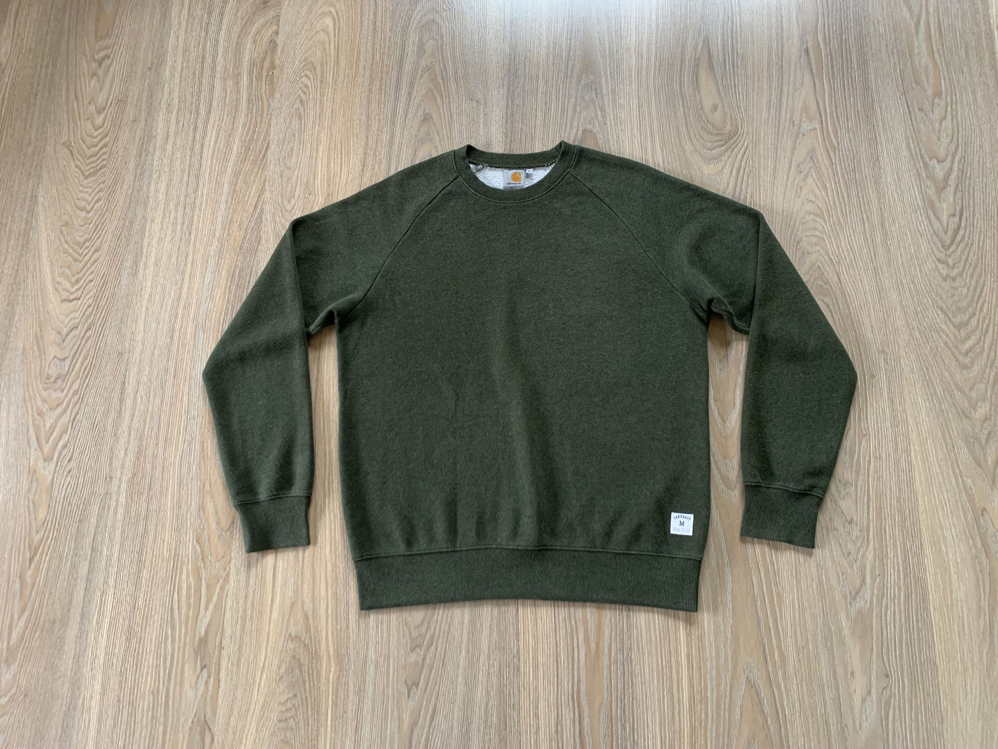 Carhartt × Vintage Carhartt Holbrook Khaki Cotton Sweater Size US M / EU 48-50 / 2 - 1 Thumbnail