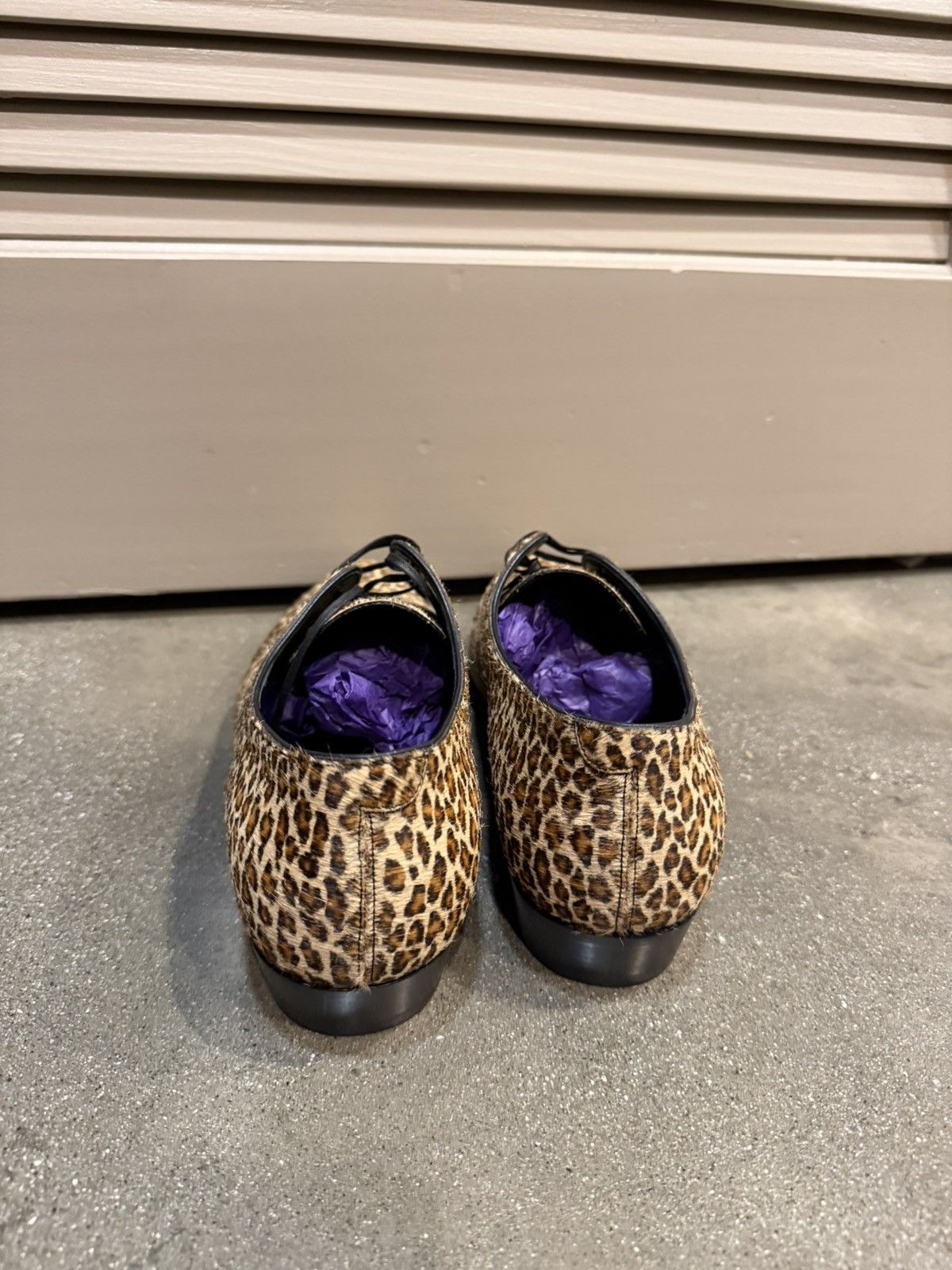 Celine Cheetah Ponyhair Jacno 30 Derby 41 Size US 8 / EU 41 - 4 Thumbnail