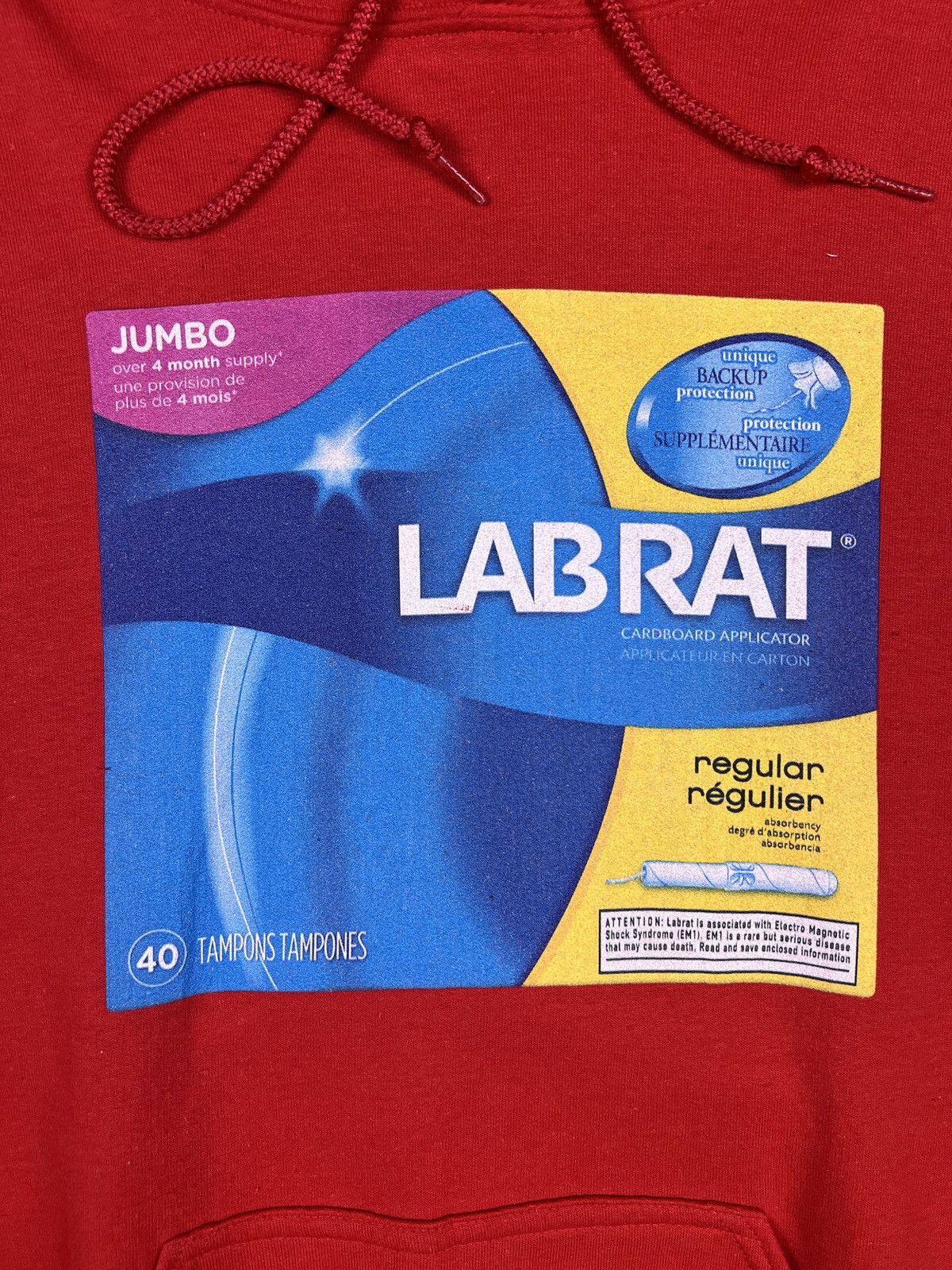 Labrat Labrat x Nick Atkins Tampon Hoodie Size US M / EU 48-50 / 2 - 7 Thumbnail