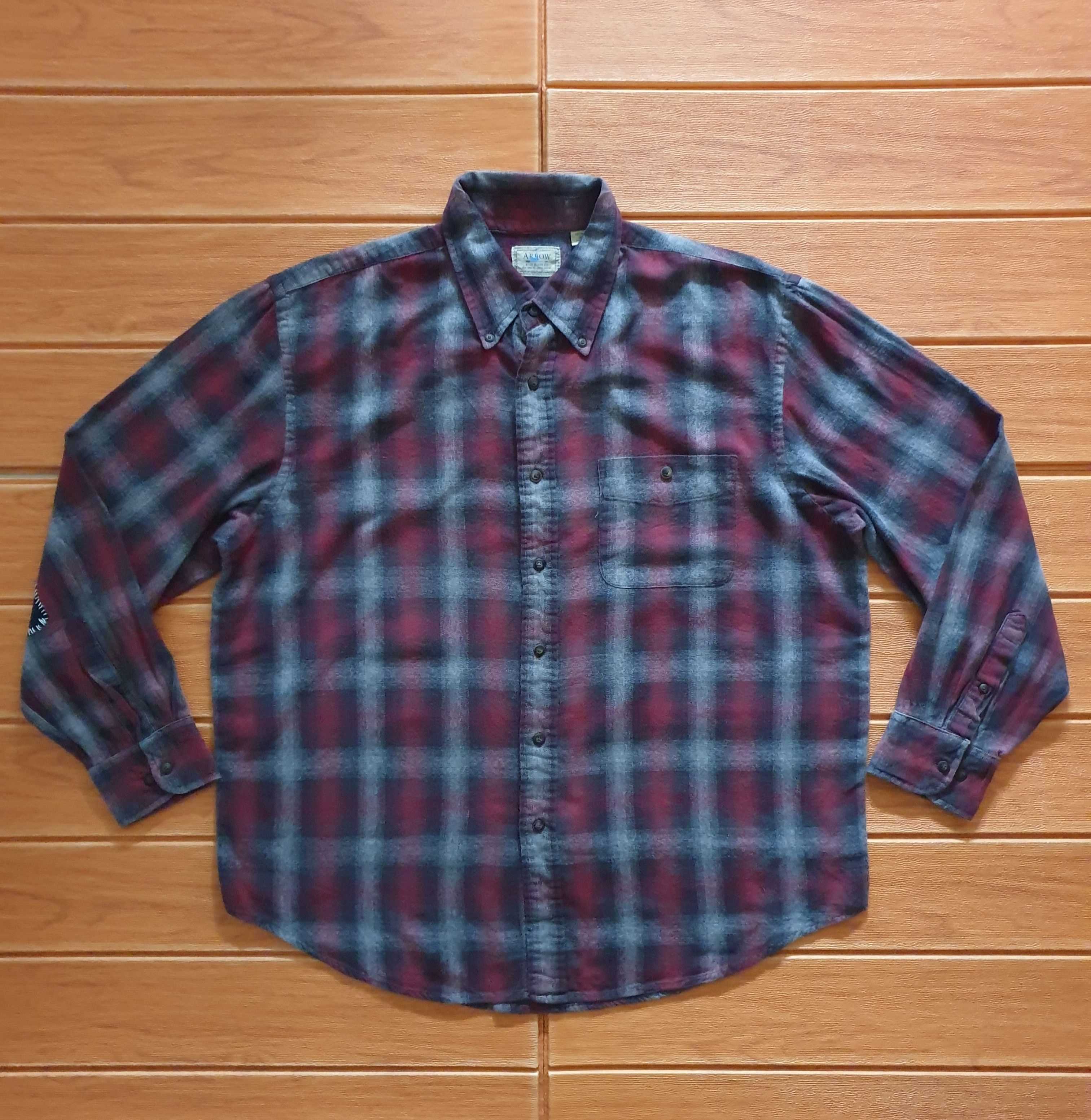 Arrow 💥Arrow checkered red flannel shirt Size US XL / EU 56 / 4 - 1 Thumbnail