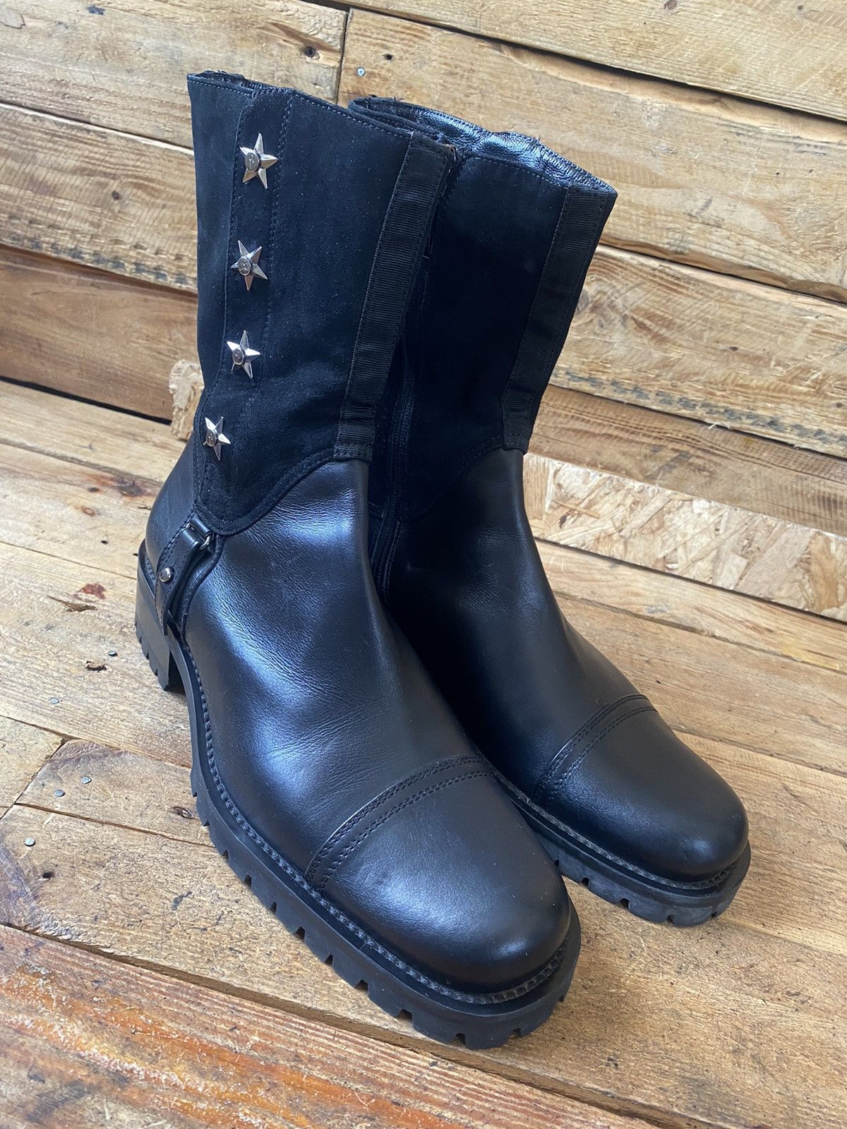 Paciotti Cesare paciotti black leather boots givenchy,guidi Size US 9.5 / EU 42-43 - 9 Thumbnail