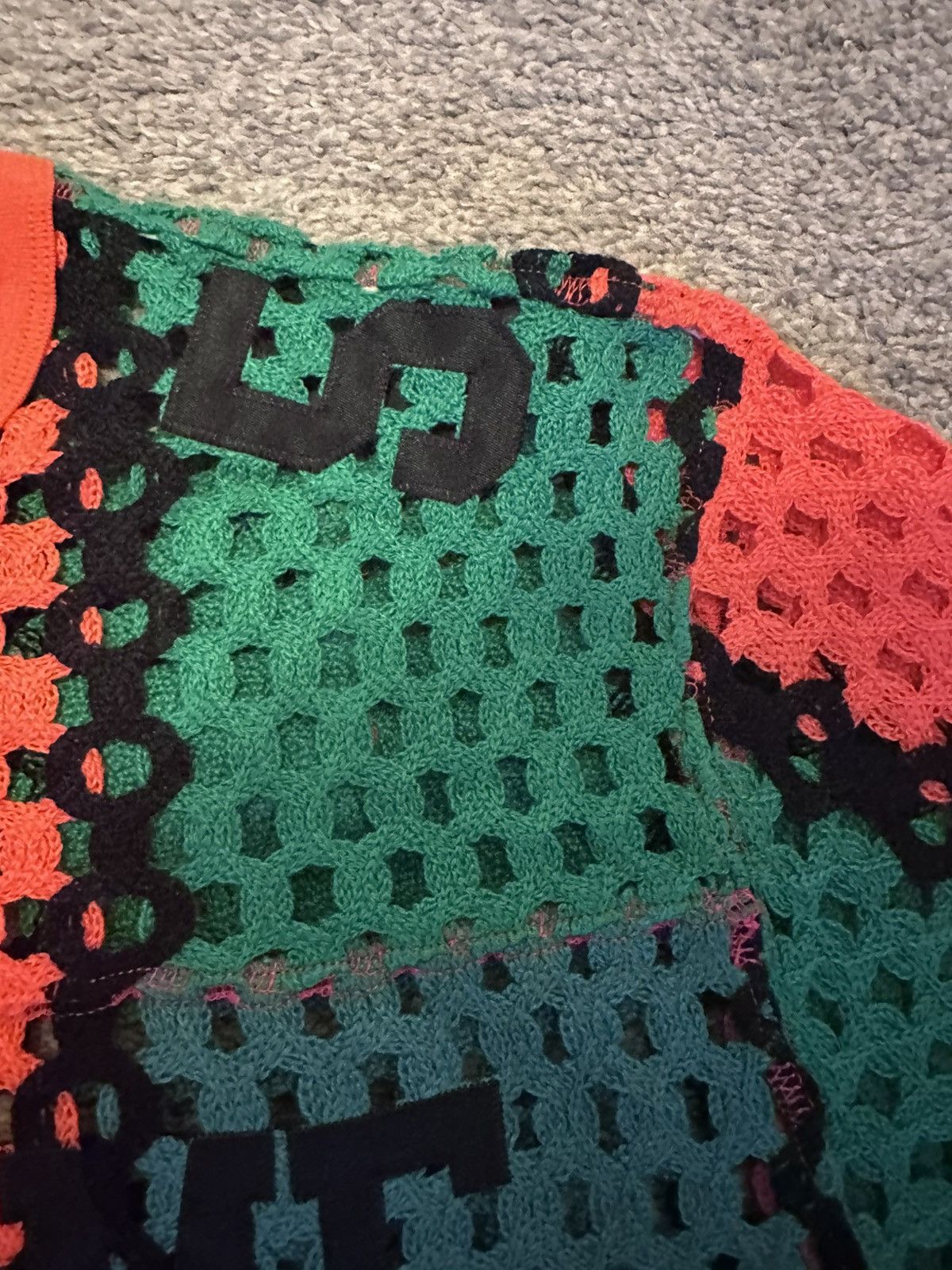 Supreme Supreme crochet football jersey Medium green and orange Size US M / EU 48-50 / 2 - 4 Thumbnail