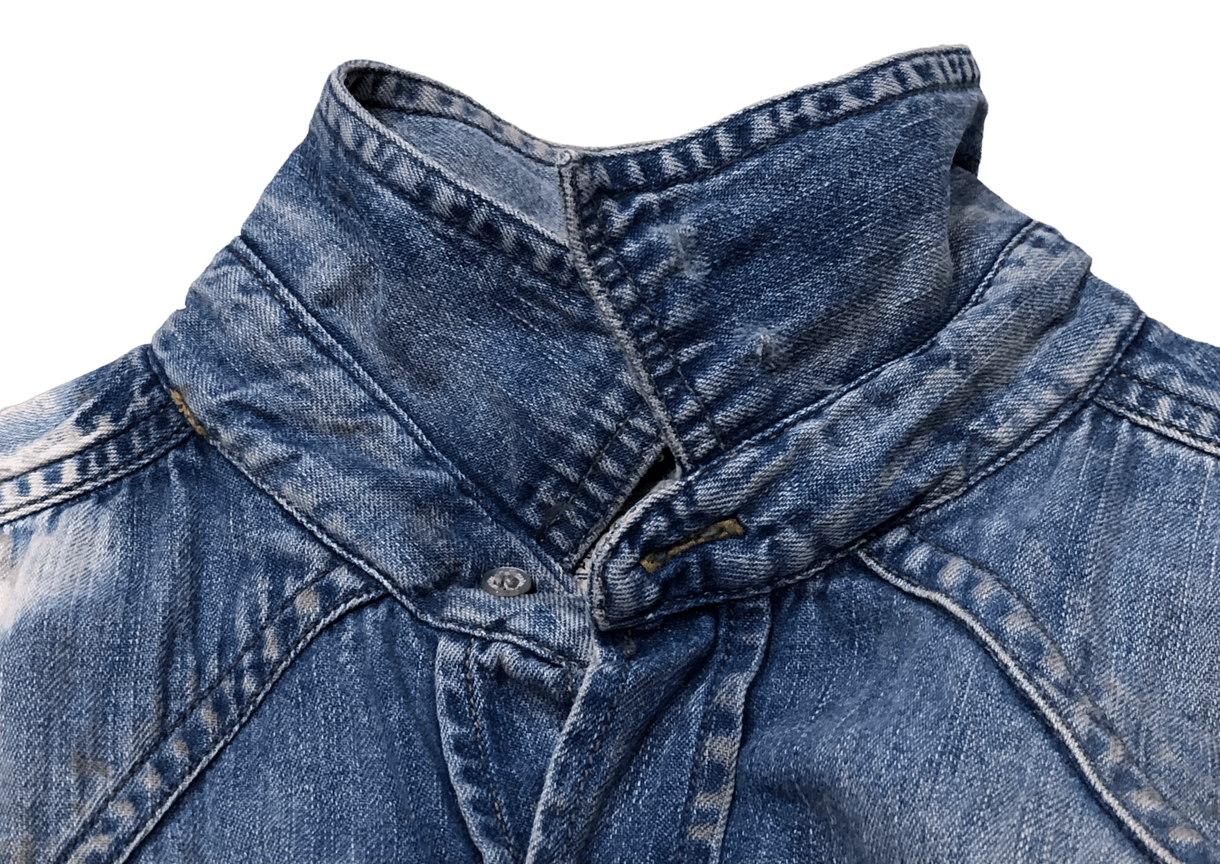 Diesel Vintage Diesel Industry Paint Splattered Denim Western Shirt Size US S / EU 44-46 / 1 - 7 Thumbnail