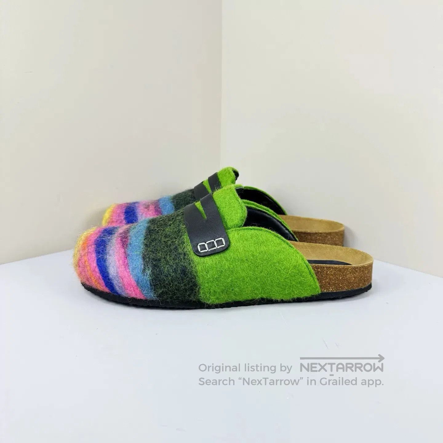 JW Anderson JW Anderson Colorful Felt Birkenstock Slippers. Size US 7 / EU 40 - 1 Thumbnail