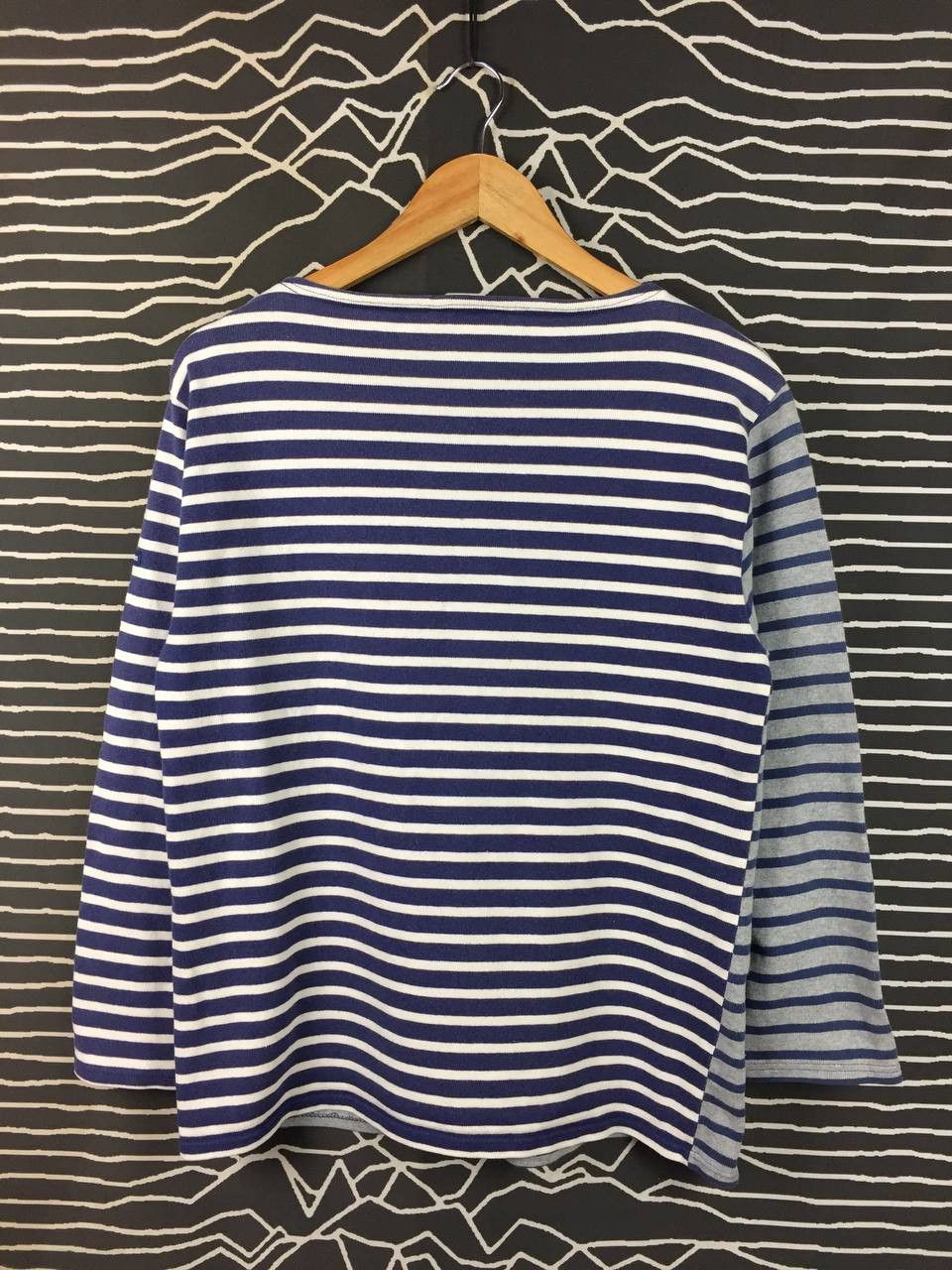 Saint James Vtg Saint James Mixed Patterns Breton Stripe Boat Neck Tee Size US M / EU 48-50 / 2 - 10 Thumbnail