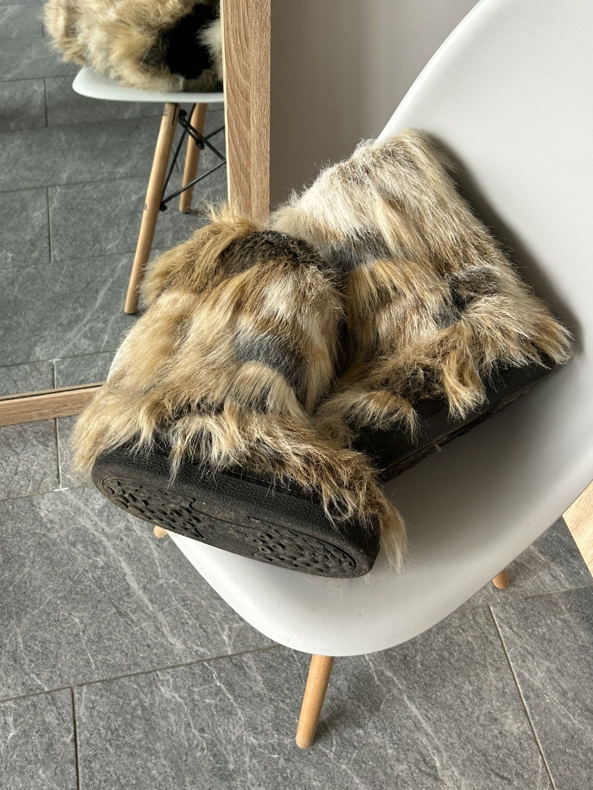 Japanese Brand FAUX FUR RICK OWENS VIBE YETI BOOTS STYLE hysteric glamour Size US 8.5 / EU 41-42 - 4 Thumbnail